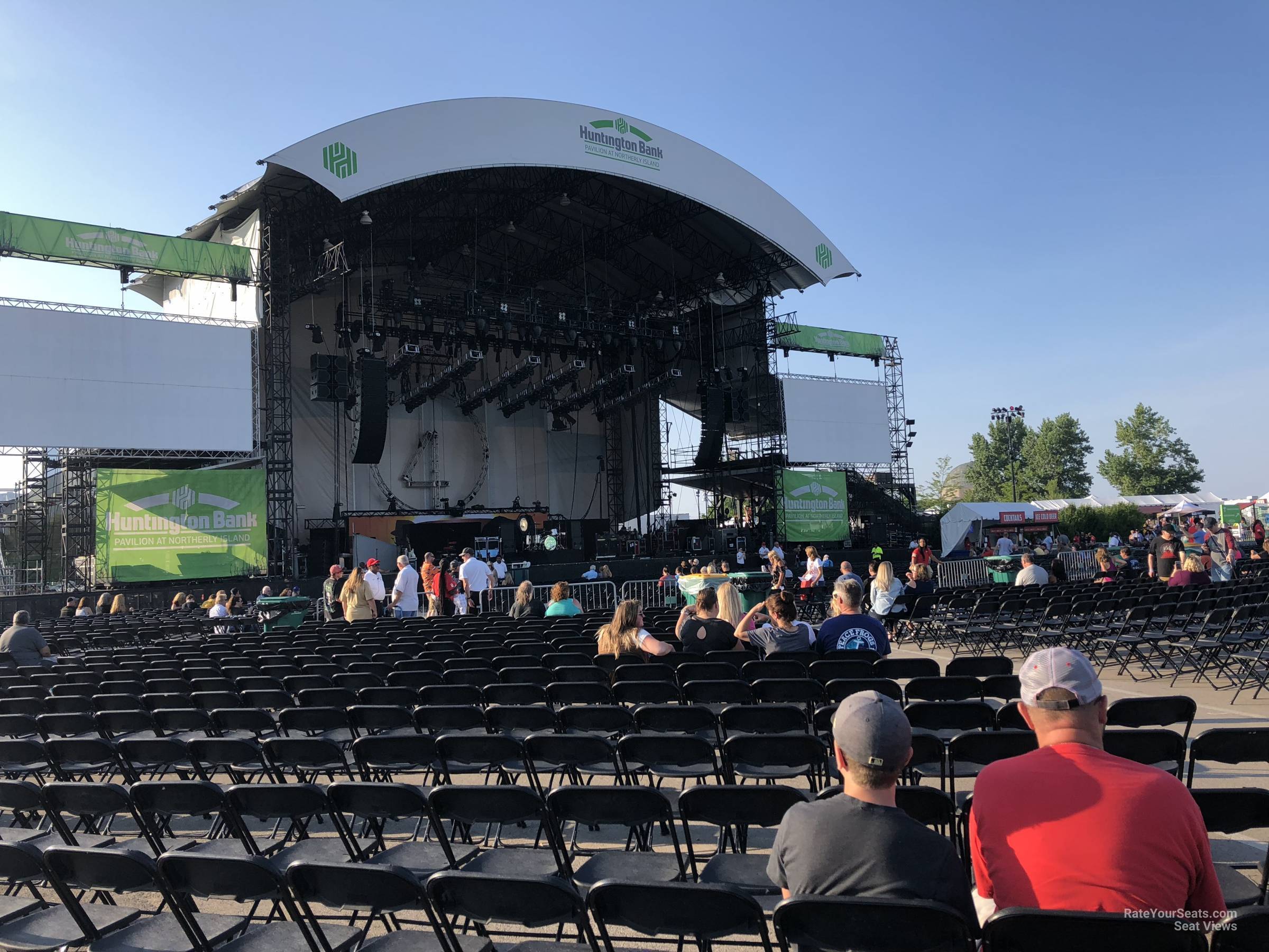 section 206, row t seat view  - huntington bank pavilion (at northerly island)