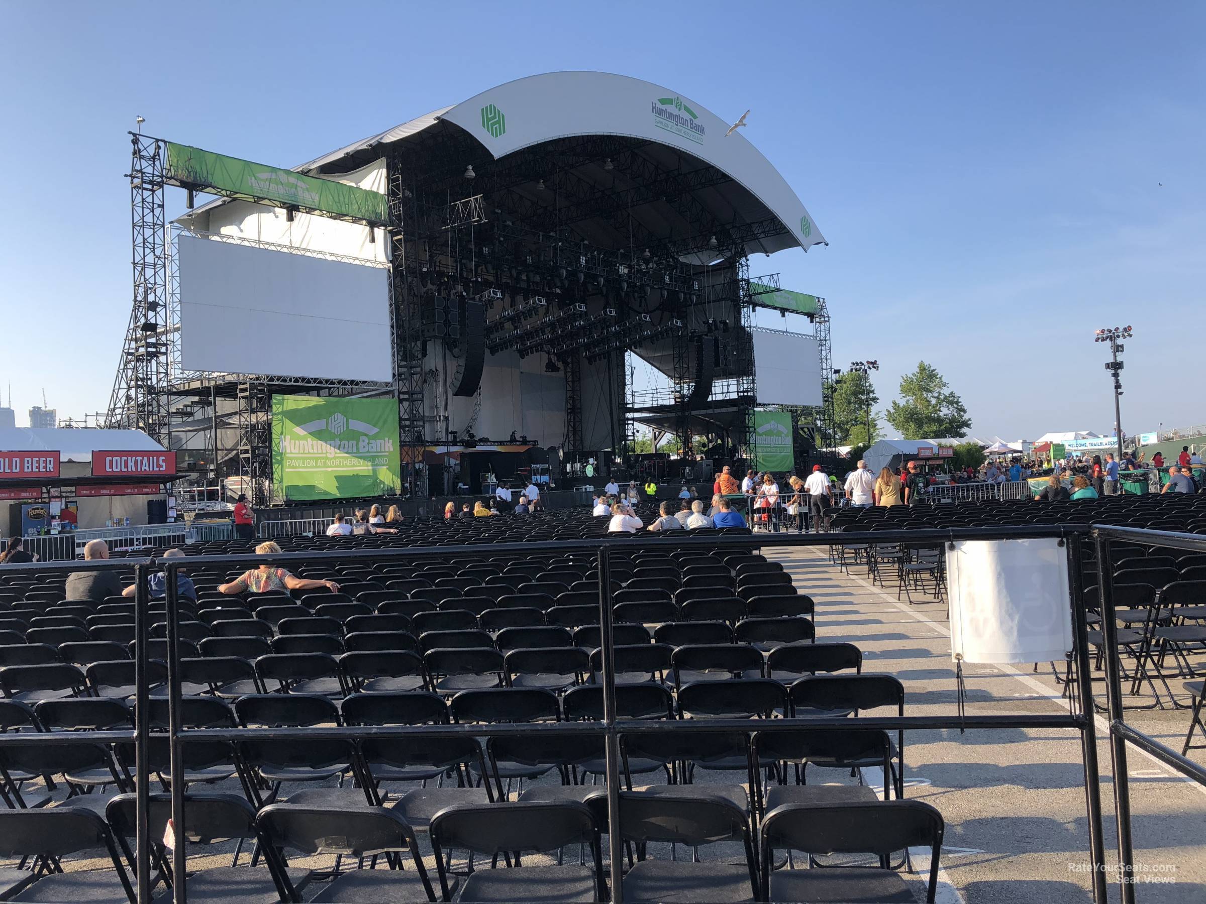 section 207, row ada seat view  - huntington bank pavilion (at northerly island)