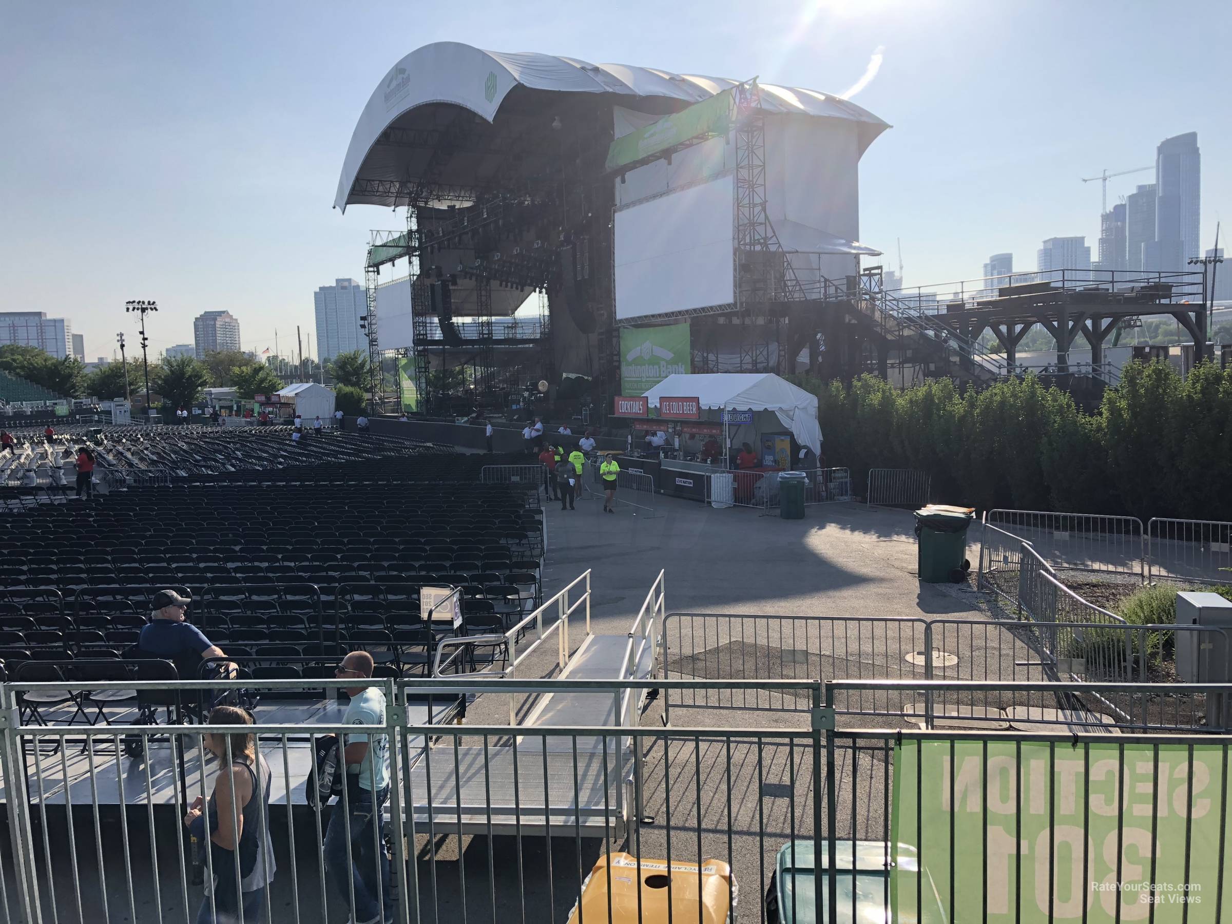 section 301, row c seat view  - huntington bank pavilion (at northerly island)