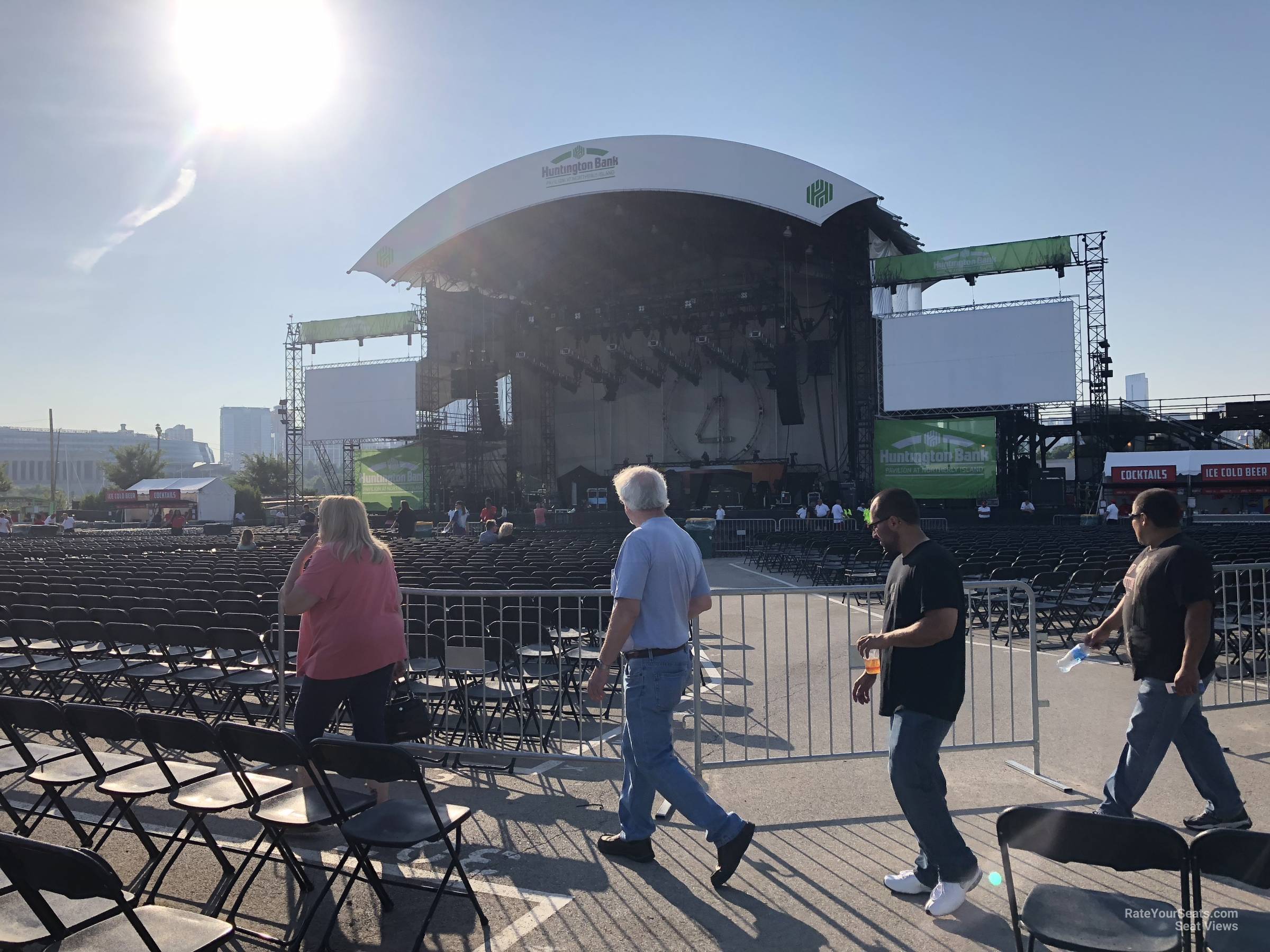 section 306, row d seat view  - huntington bank pavilion (at northerly island)