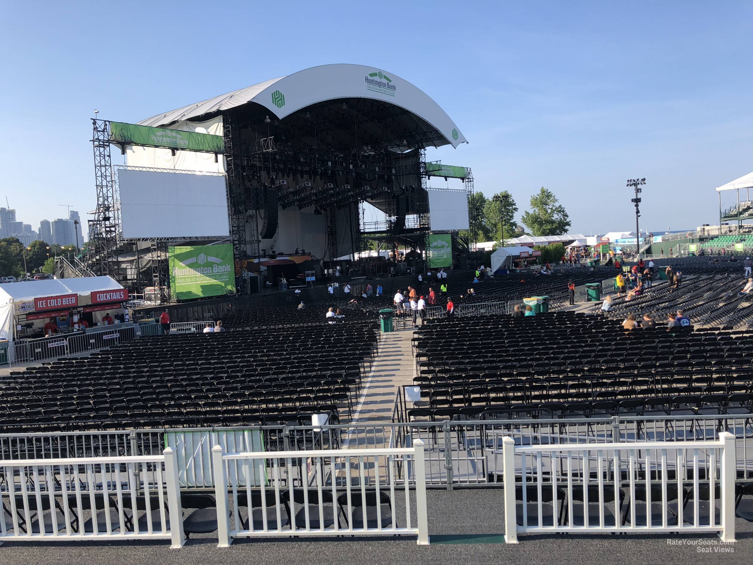 section 312, row d seat view  - huntington bank pavilion (at northerly island)