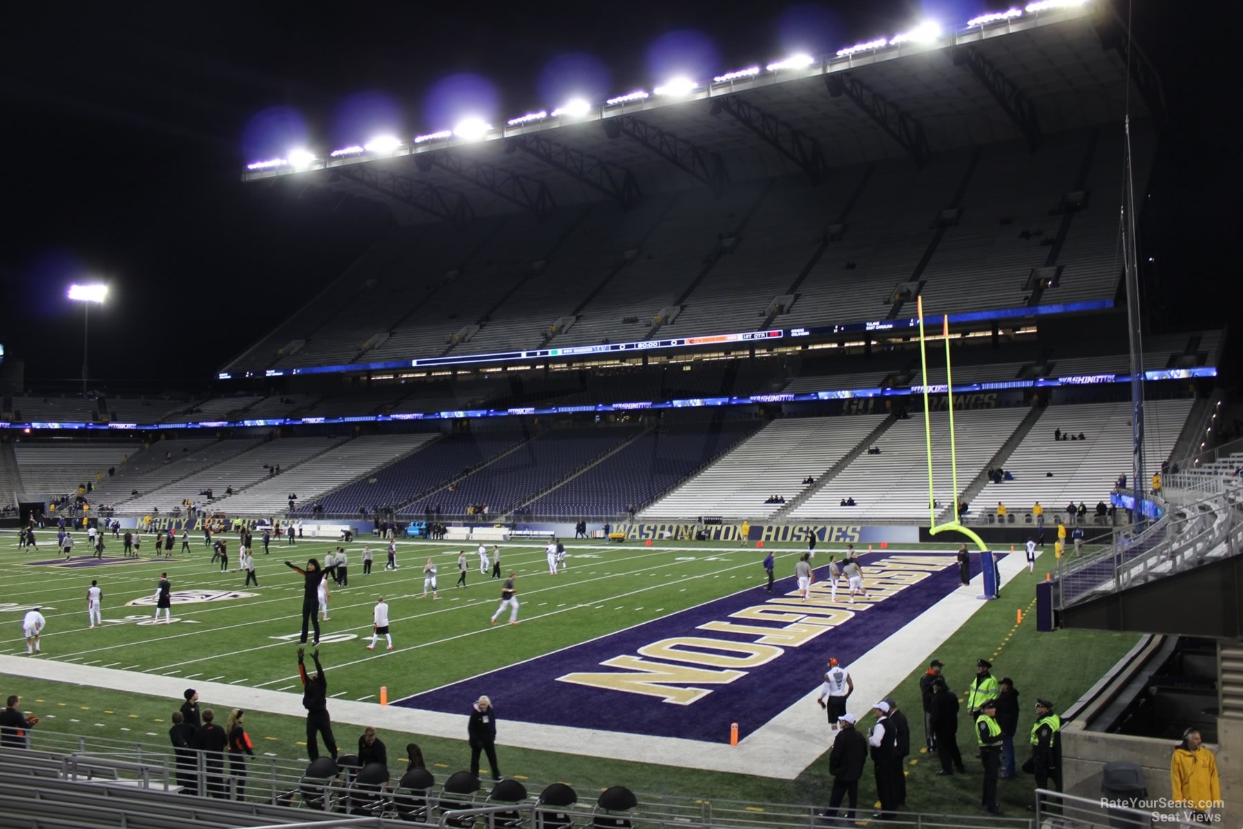 section 101, row 15 seat view  - husky stadium