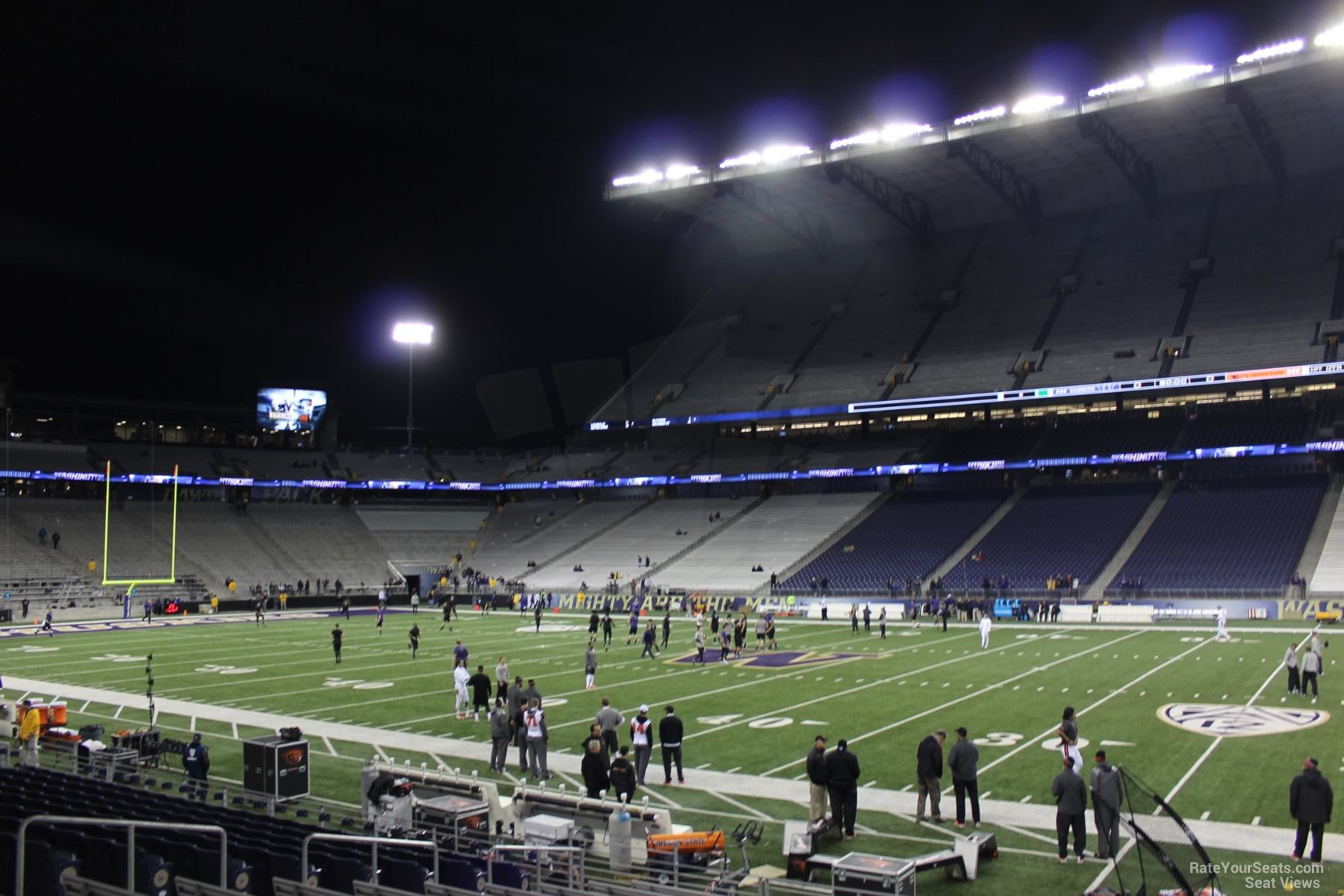 section 104, row 15 seat view  - husky stadium