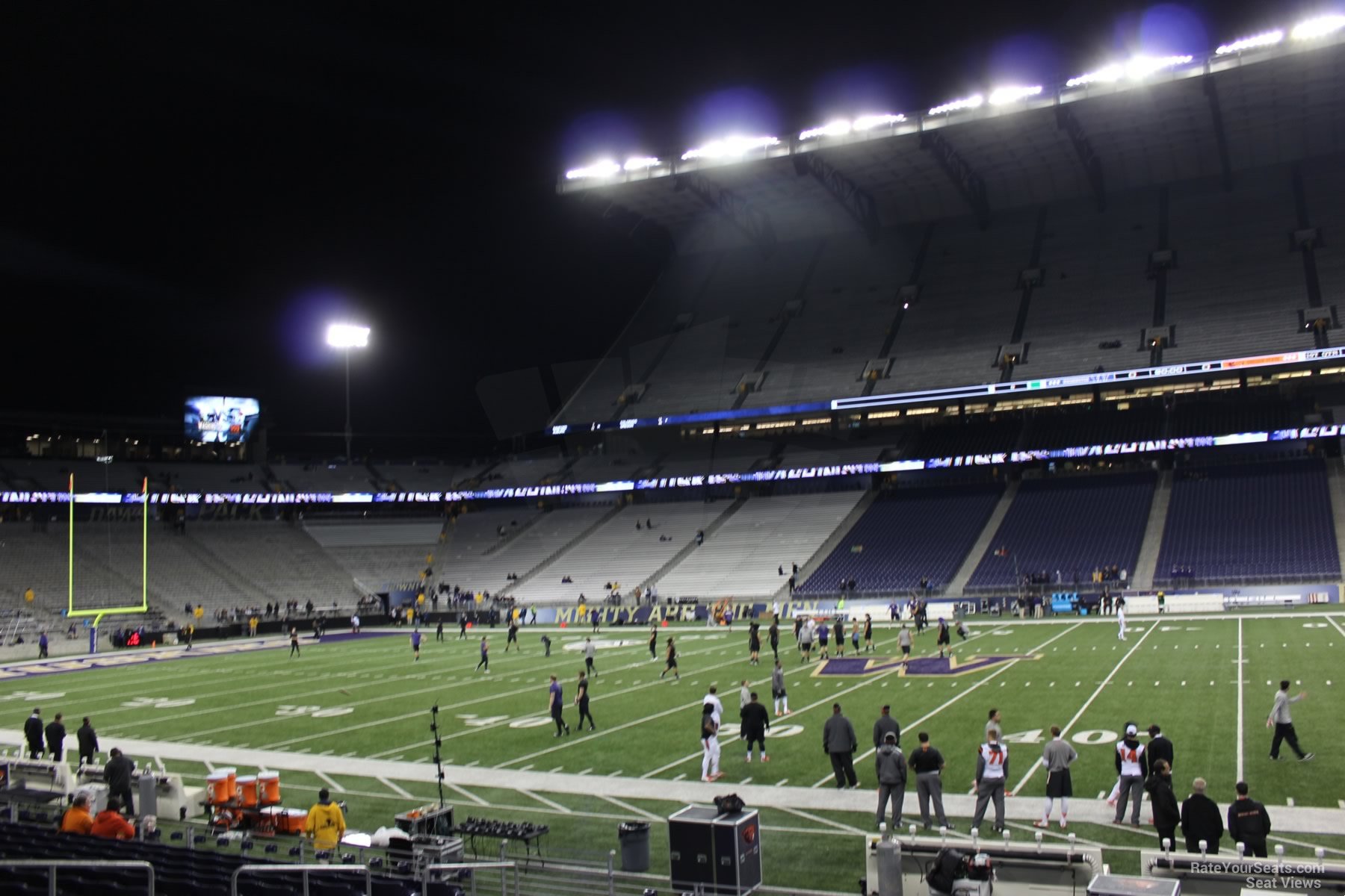 section 105, row 15 seat view  - husky stadium