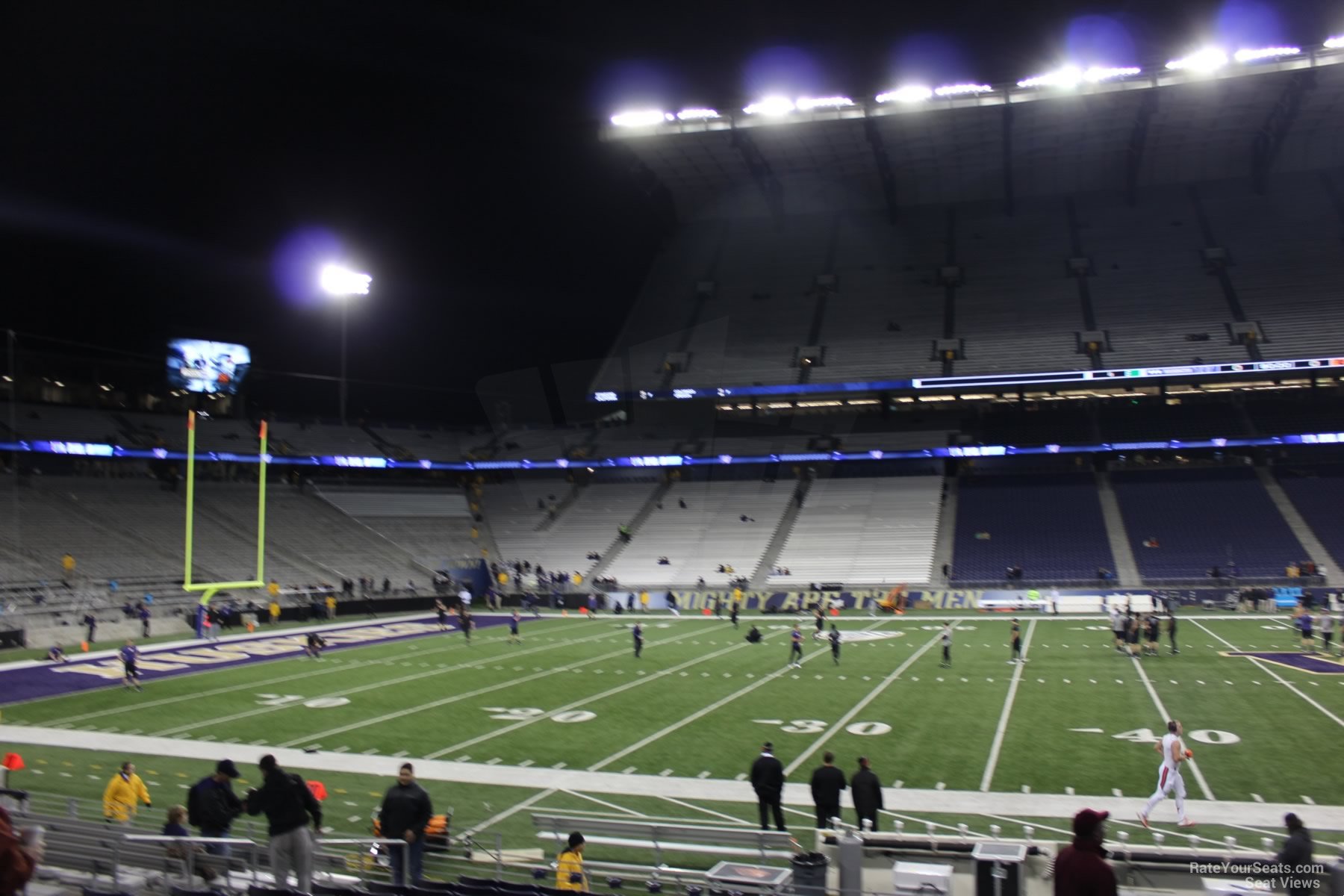 section 107, row 15 seat view  - husky stadium