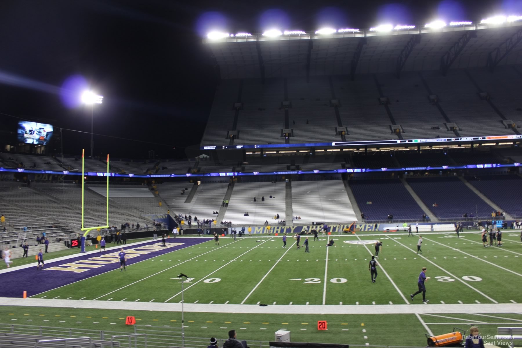 section 108, row 15 seat view  - husky stadium