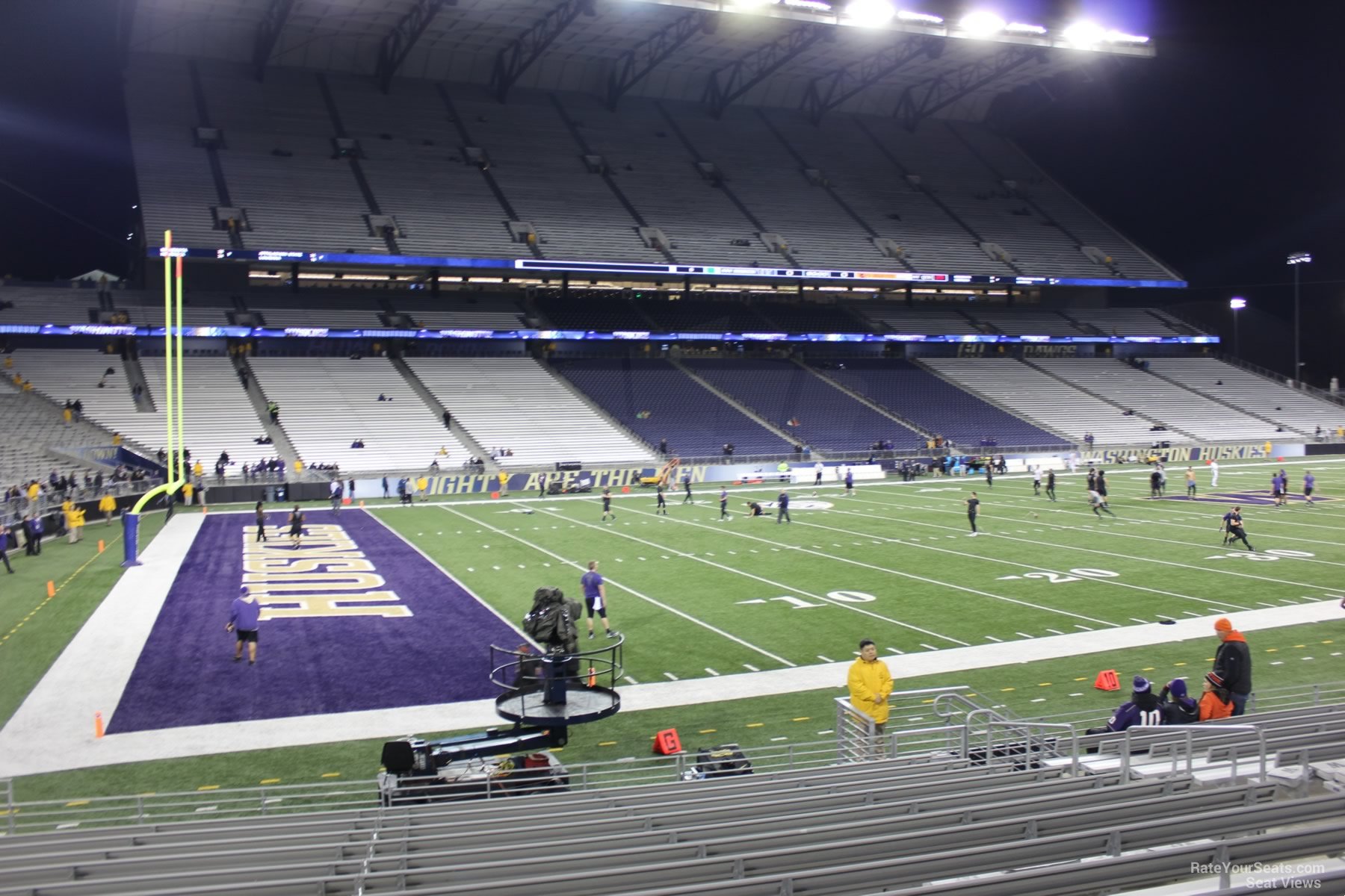 section 110, row 15 seat view  - husky stadium