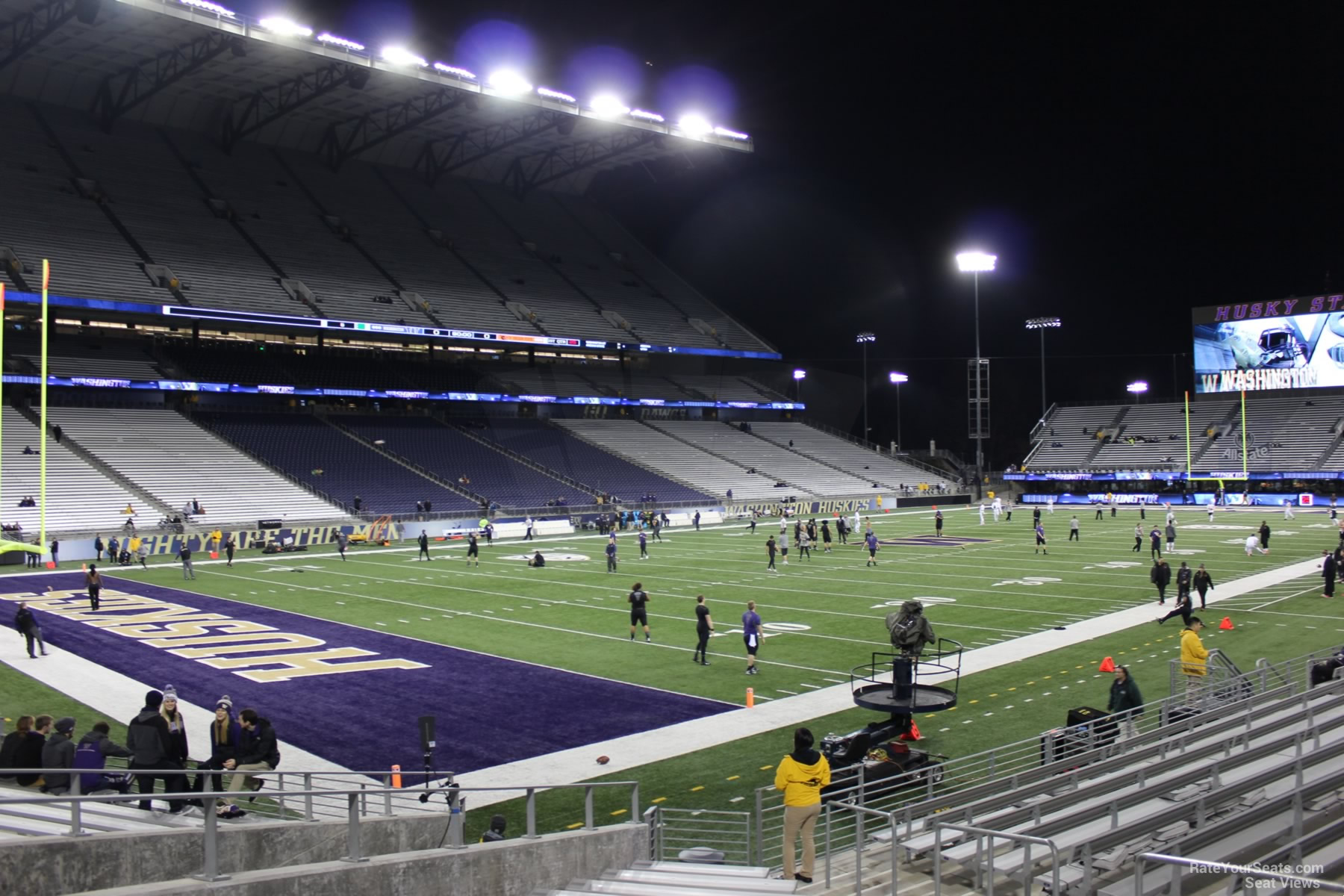 section 114, row 15 seat view  - husky stadium