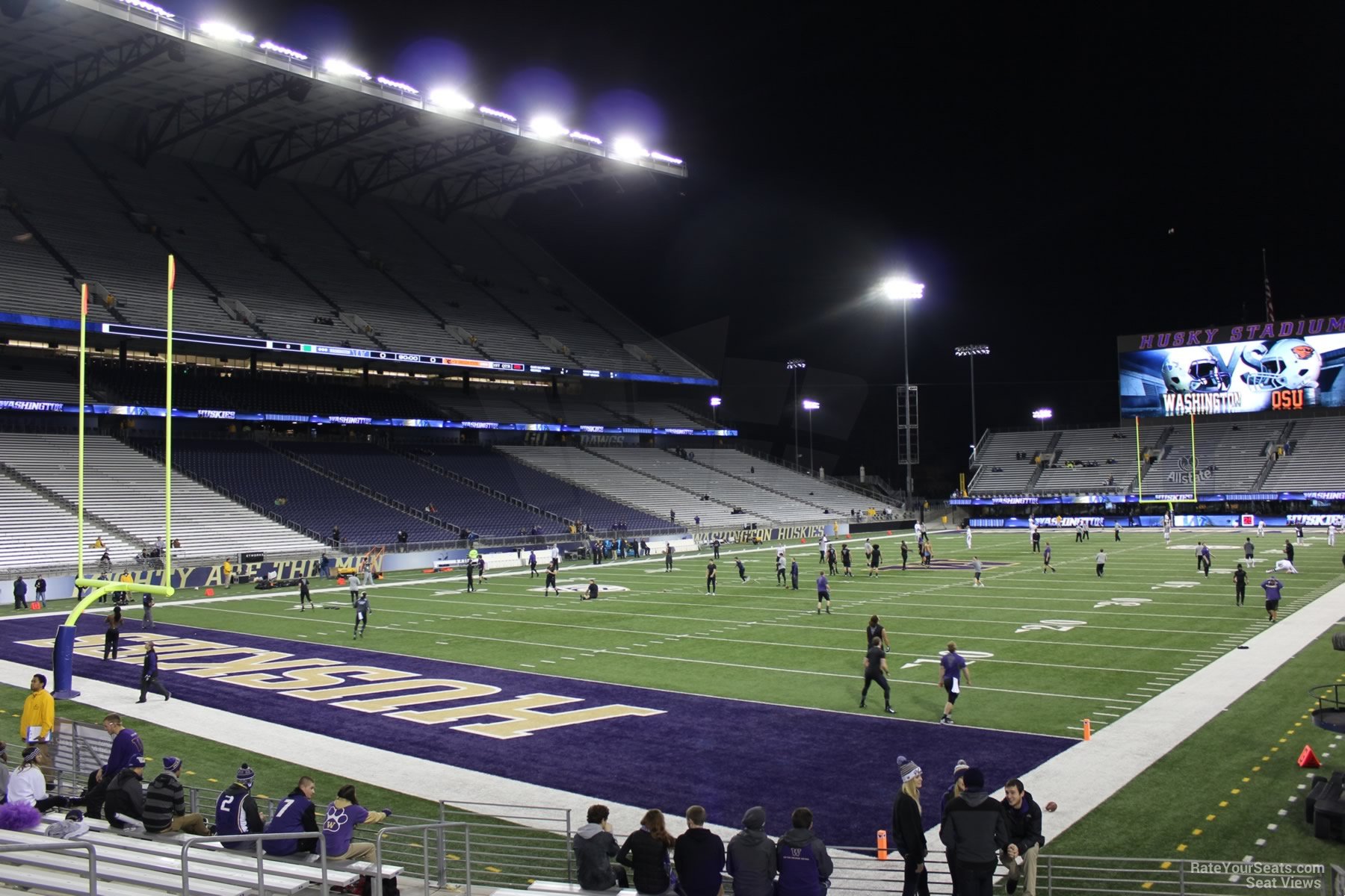 section 115, row 15 seat view  - husky stadium