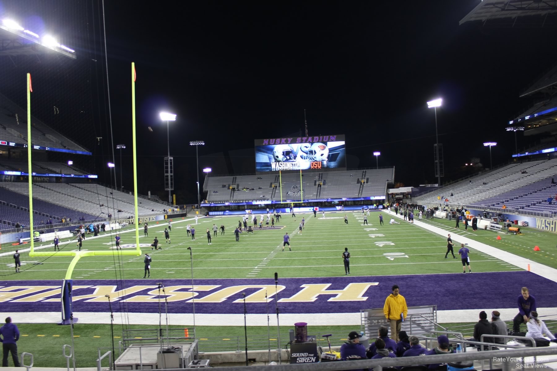 section 117, row 15 seat view  - husky stadium