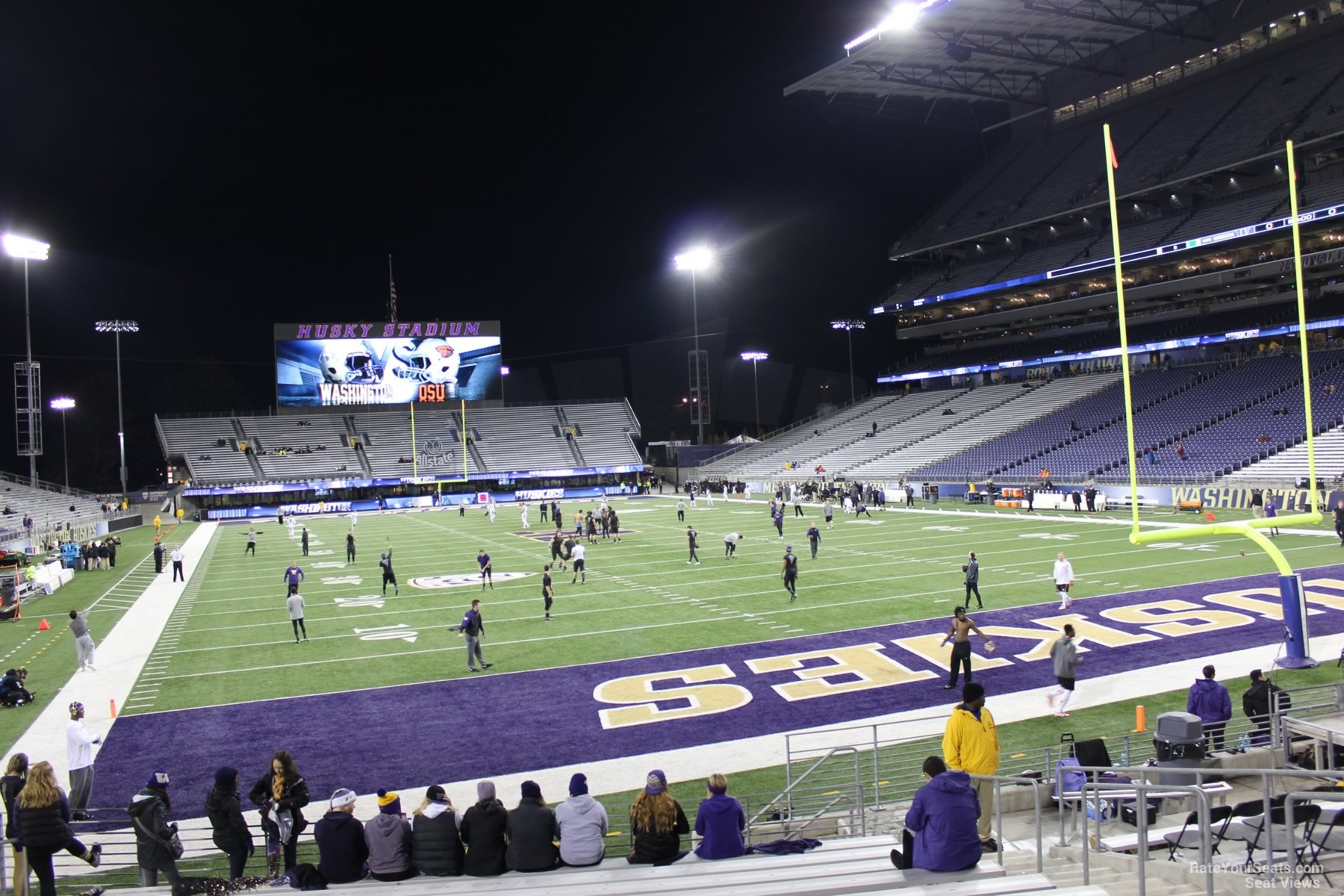 section 120, row 15 seat view  - husky stadium