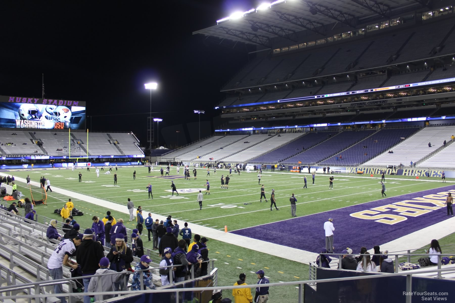 section 122, row 15 seat view  - husky stadium