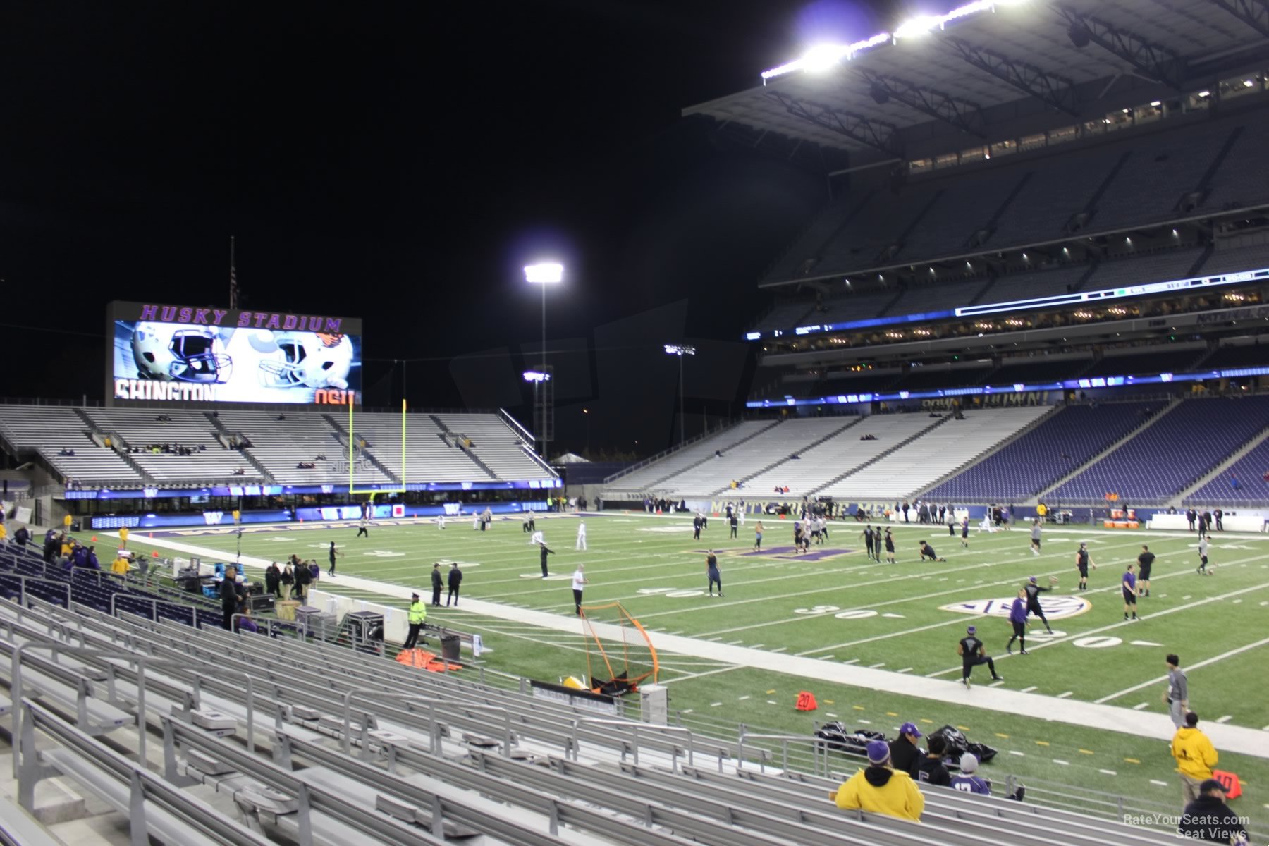 section 126, row 15 seat view  - husky stadium