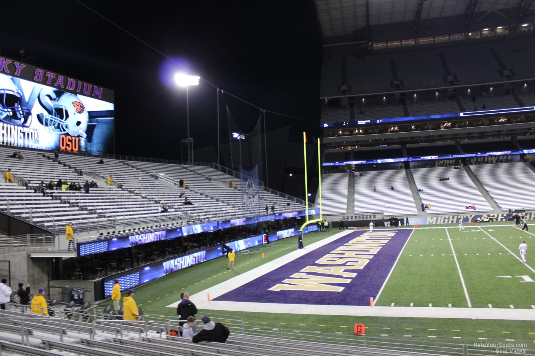 section 132, row 15 seat view  - husky stadium