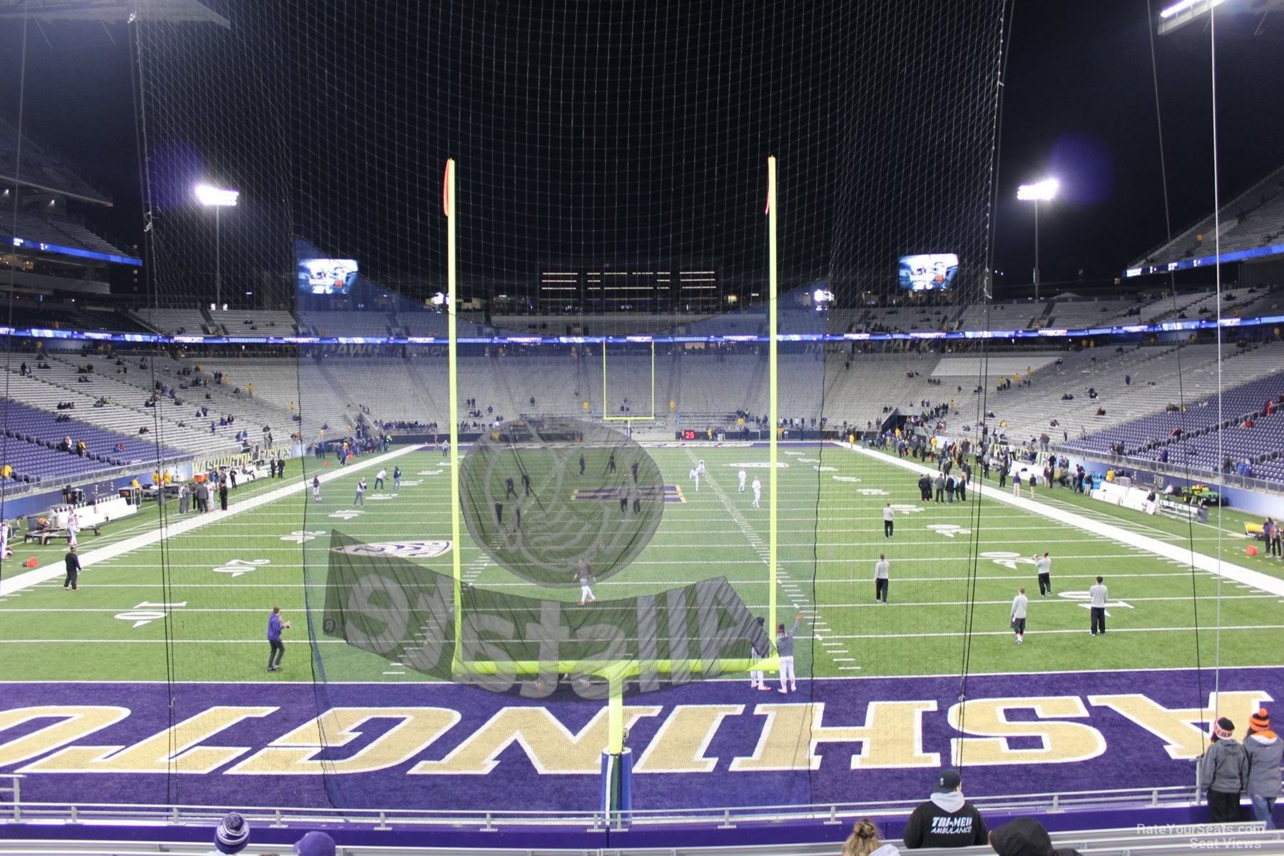 section 137, row 15 seat view  - husky stadium