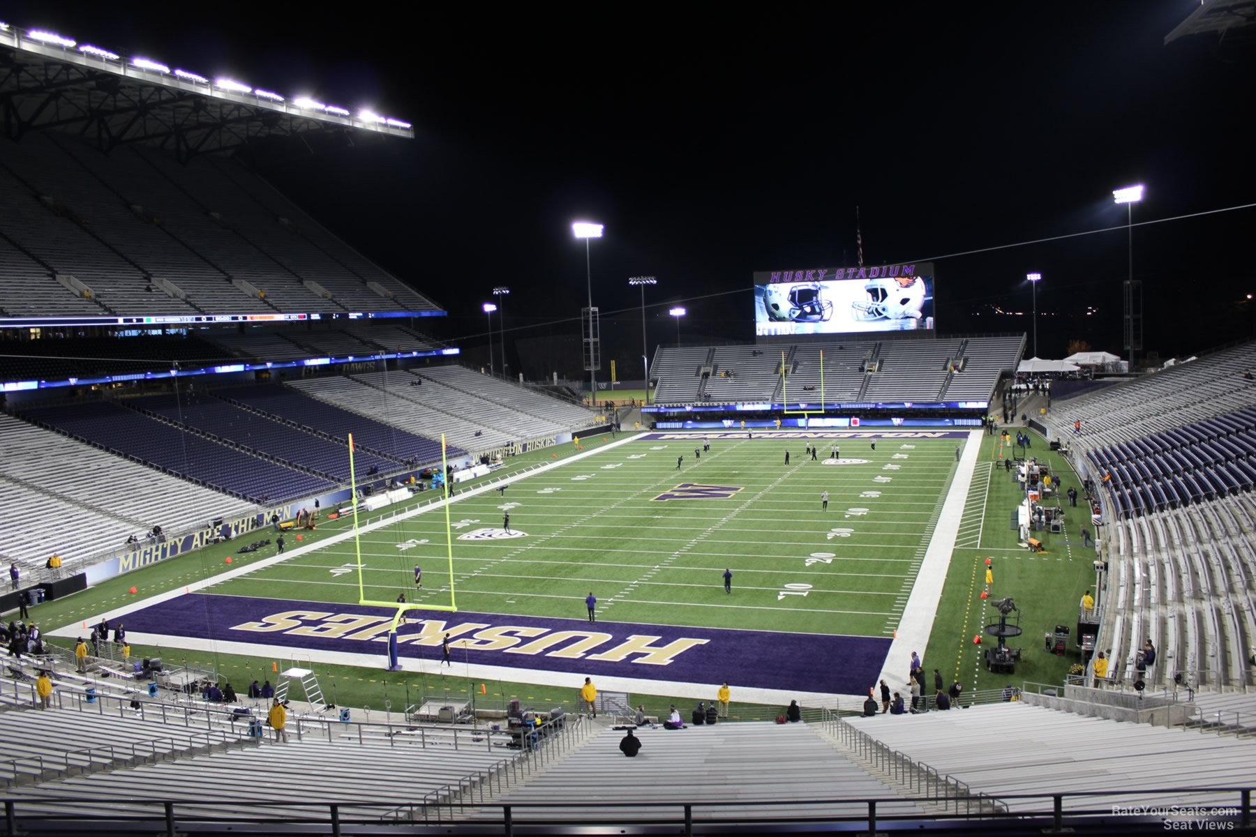 section 216, row 8 seat view  - husky stadium