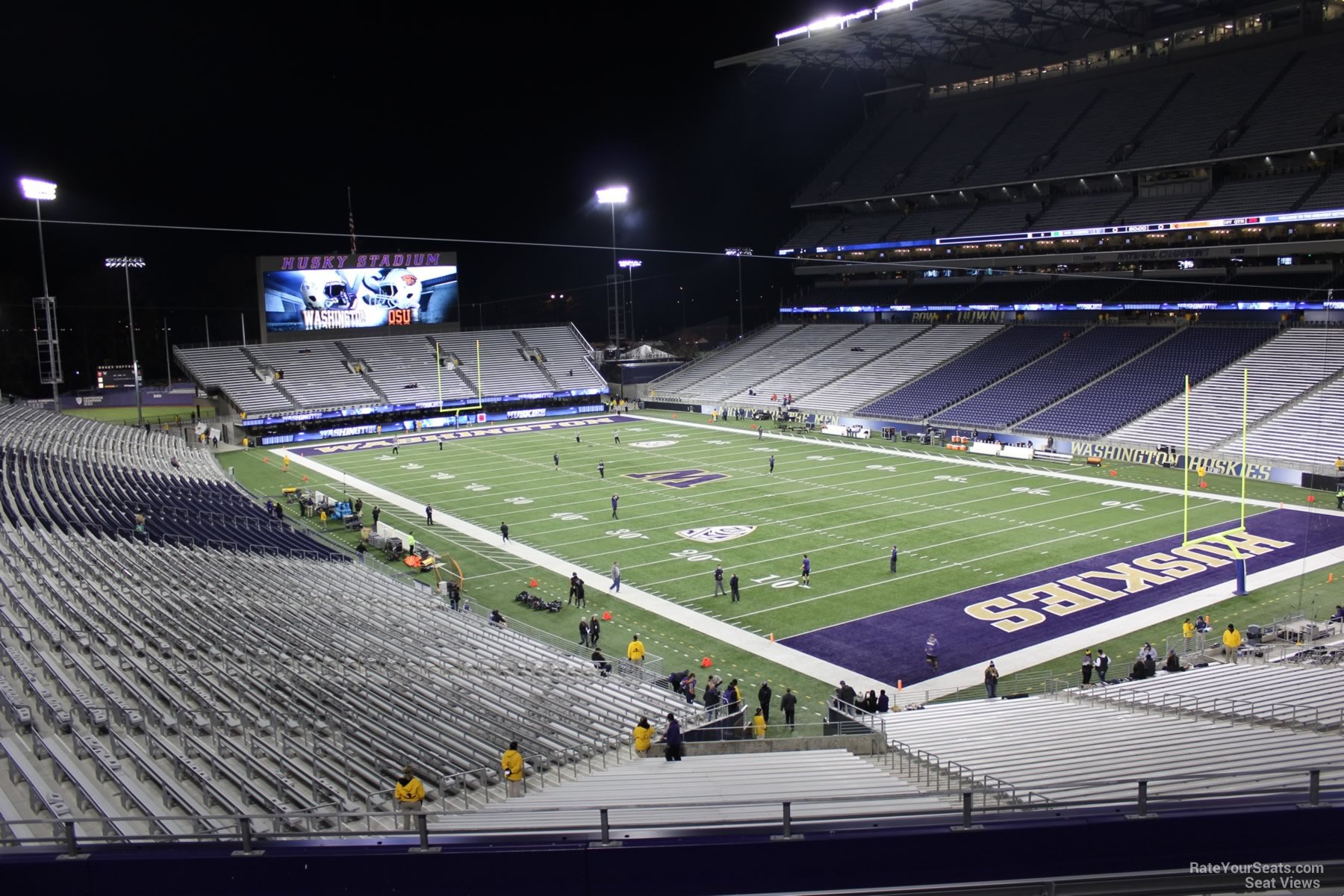 section 222, row 8 seat view  - husky stadium