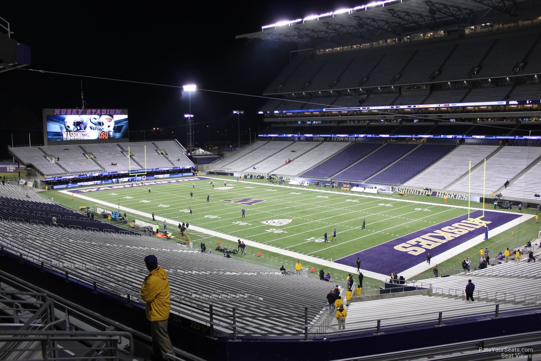 section 223, row 8 seat view  - husky stadium