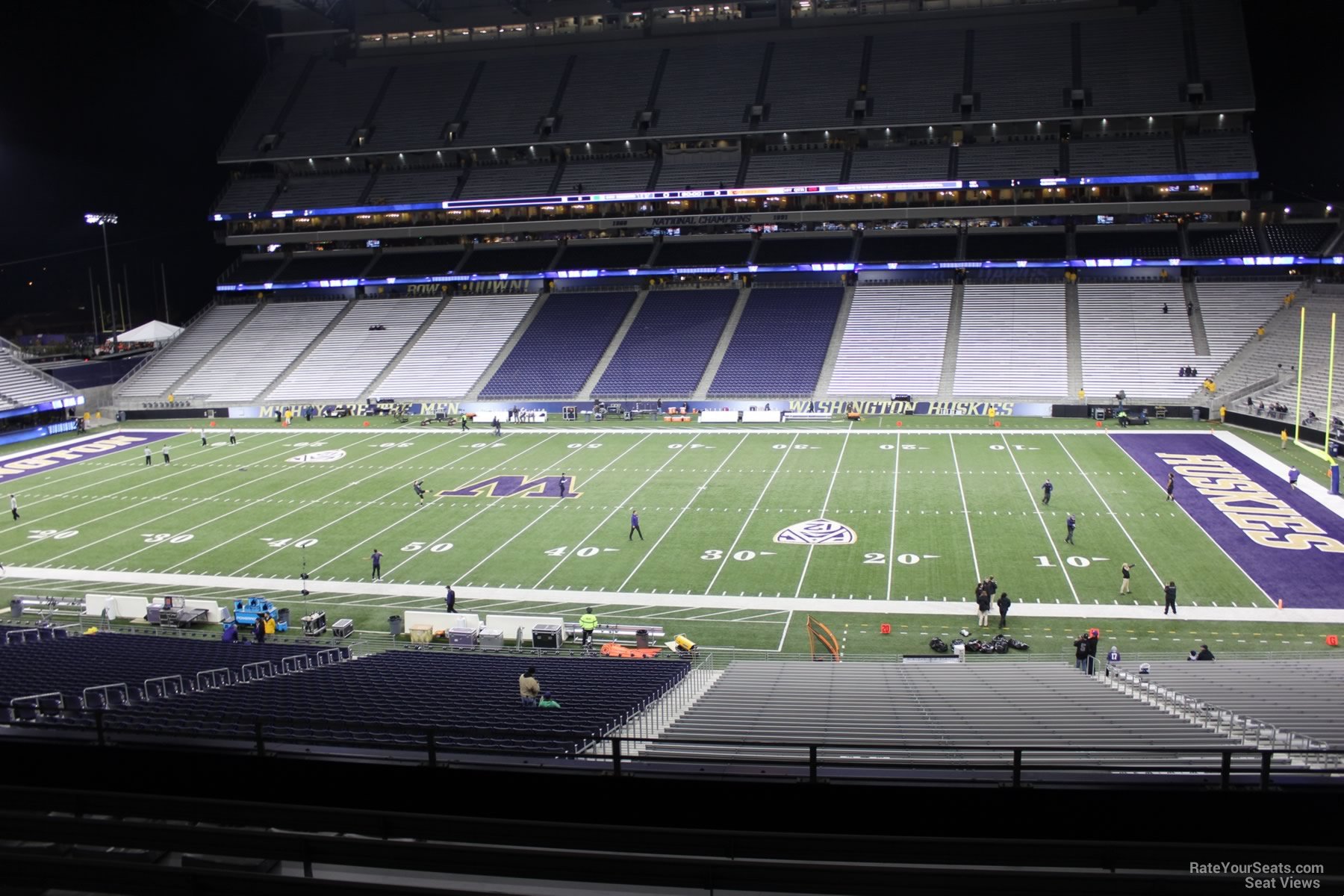 section 227, row 8 seat view  - husky stadium