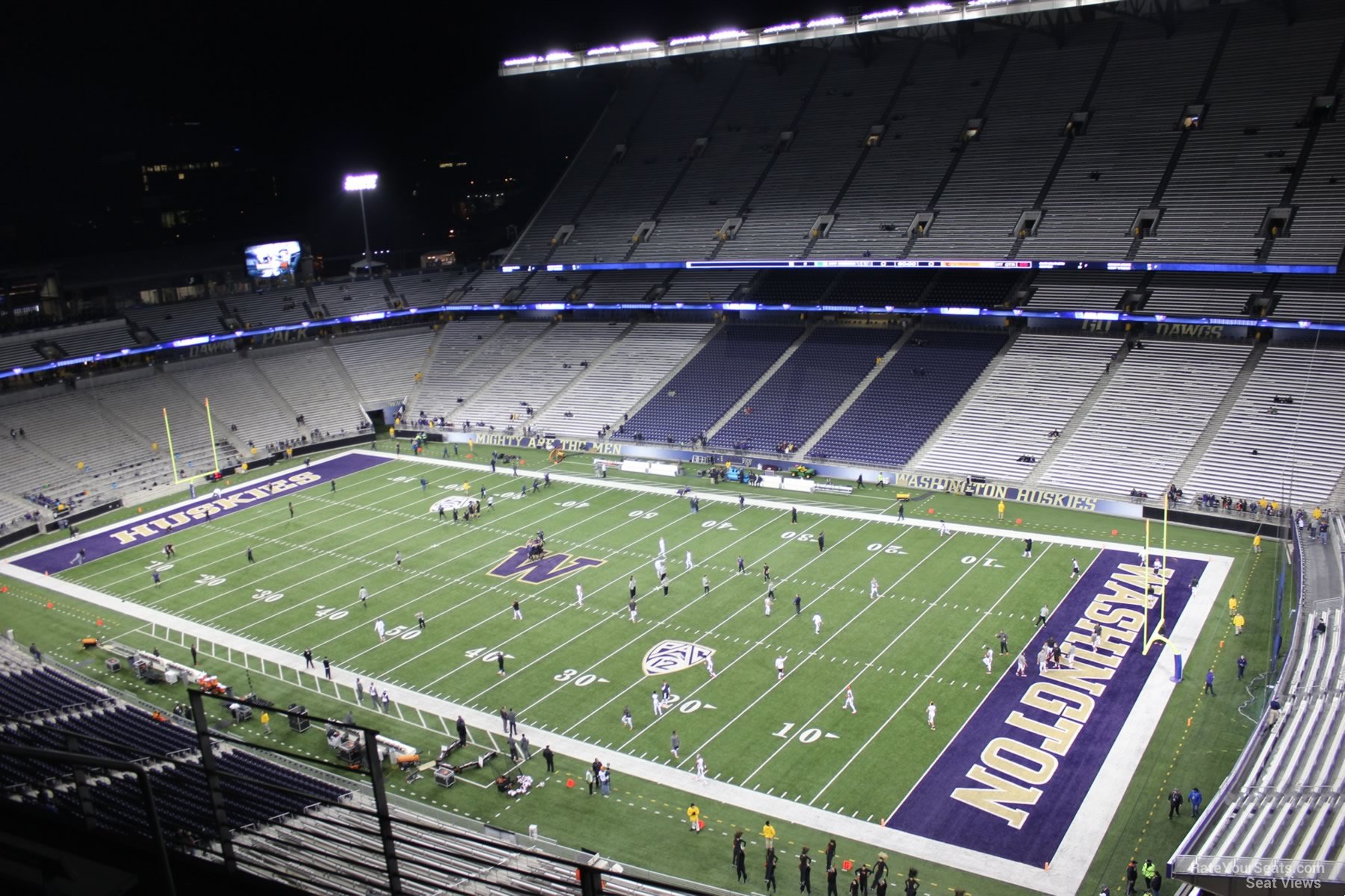 section 301, row 15 seat view  - husky stadium