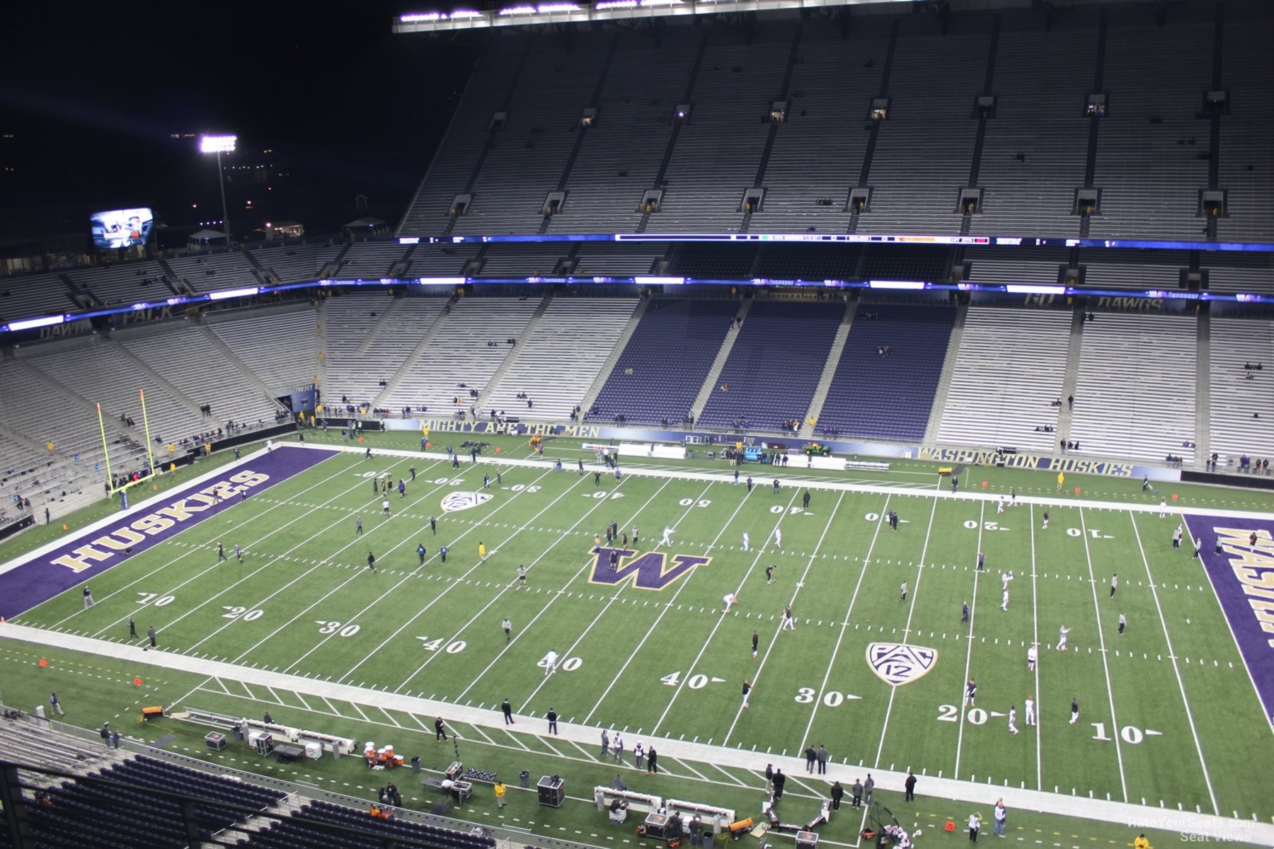 section 304, row 15 seat view  - husky stadium