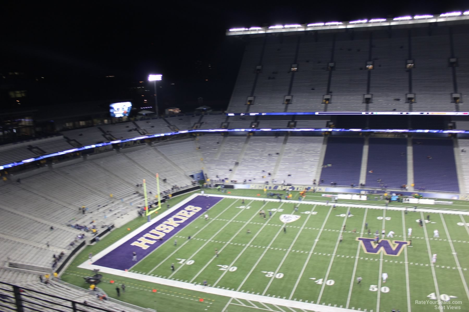 section 306, row 15 seat view  - husky stadium