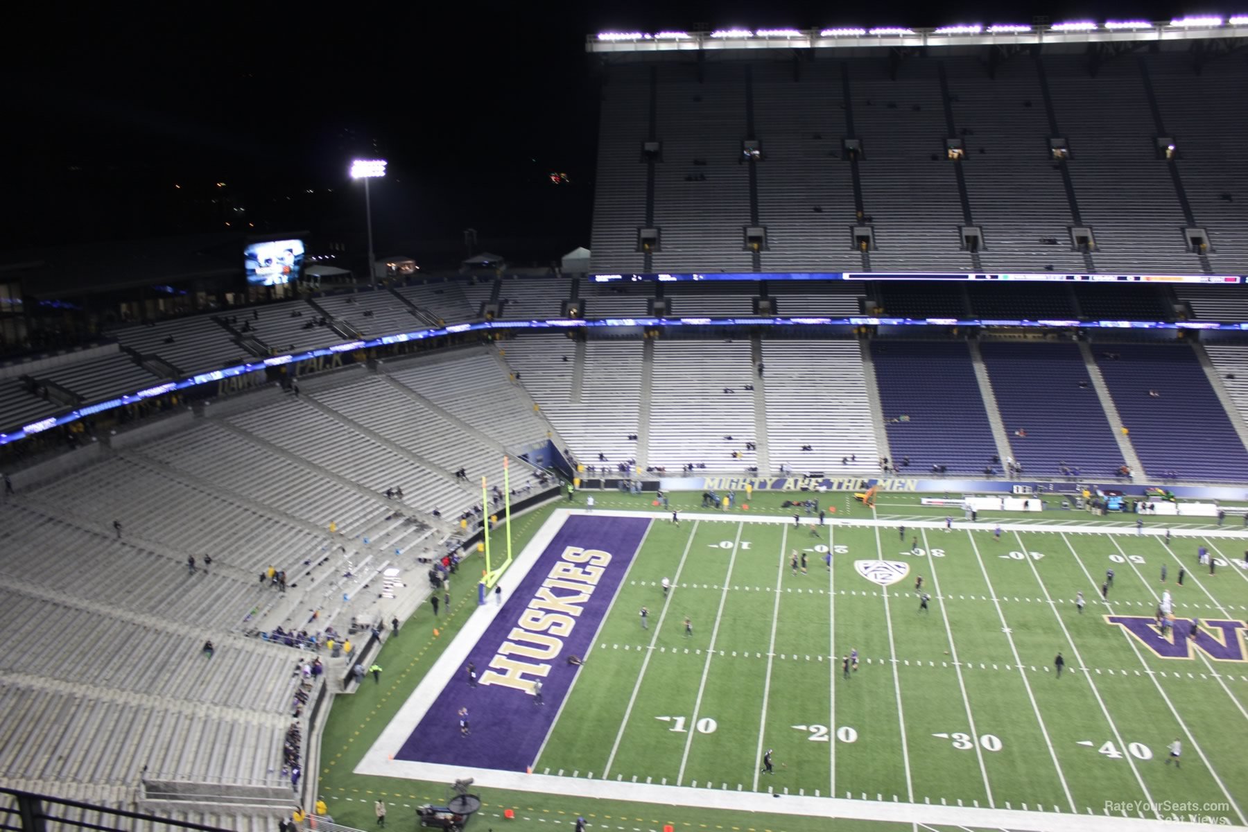 section 308, row 15 seat view  - husky stadium