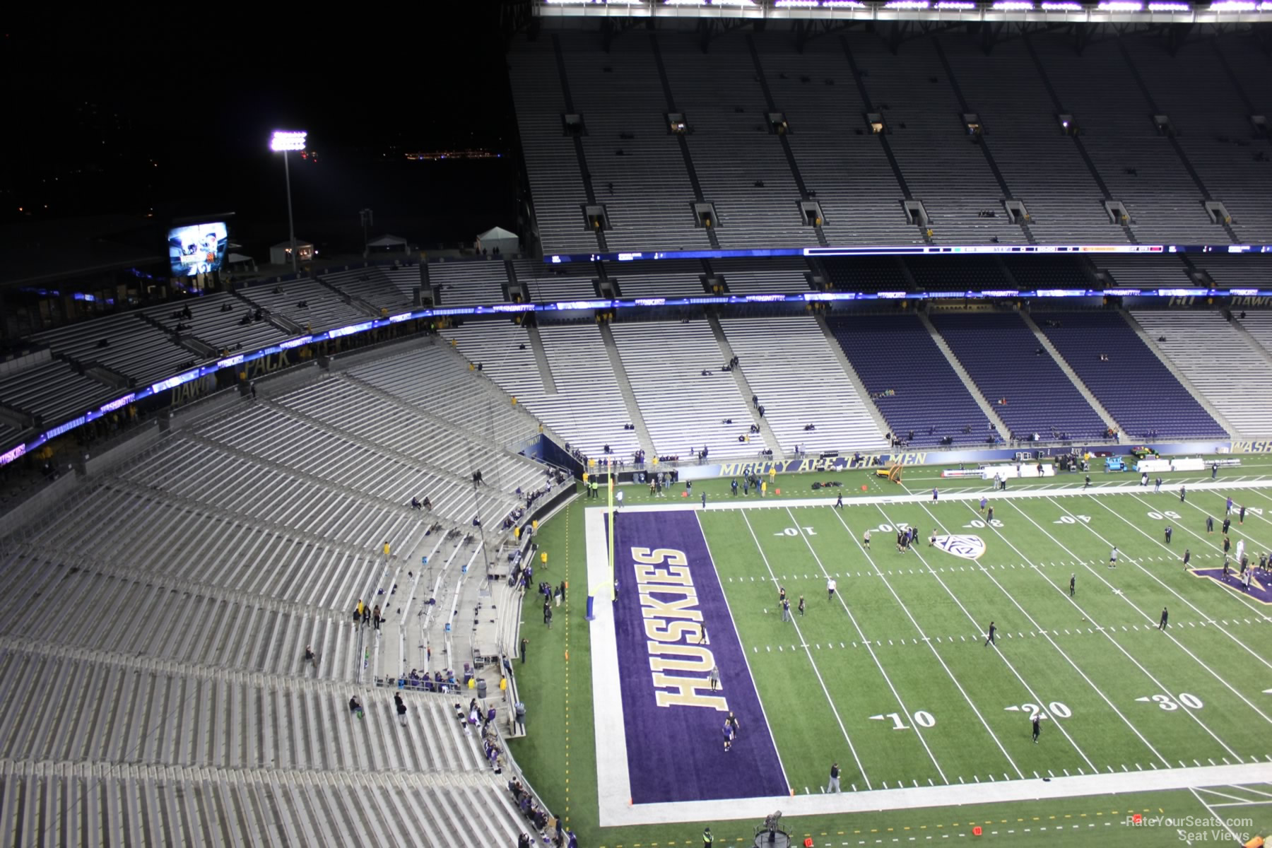 section 310, row 15 seat view  - husky stadium