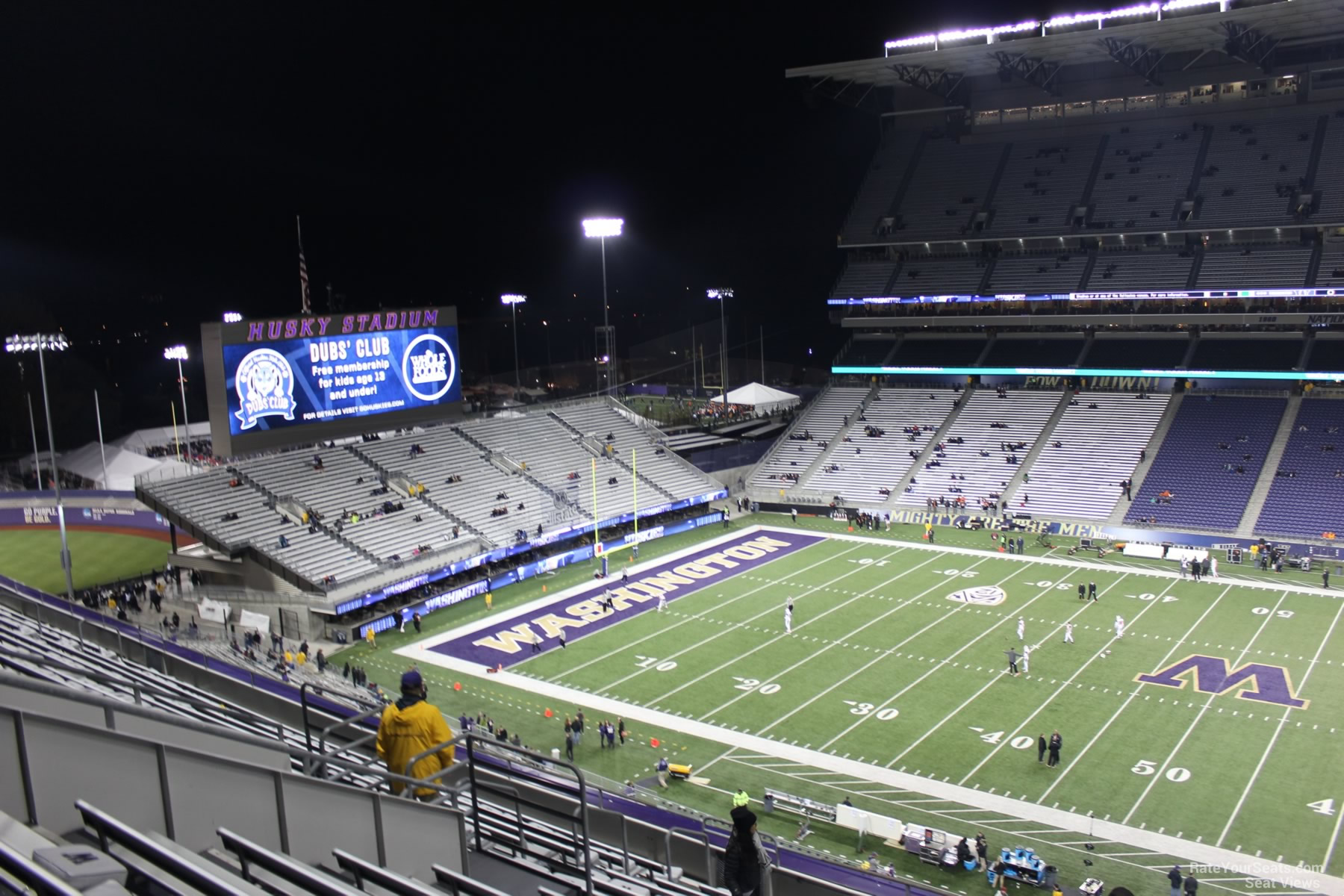 section 328, row 15 seat view  - husky stadium