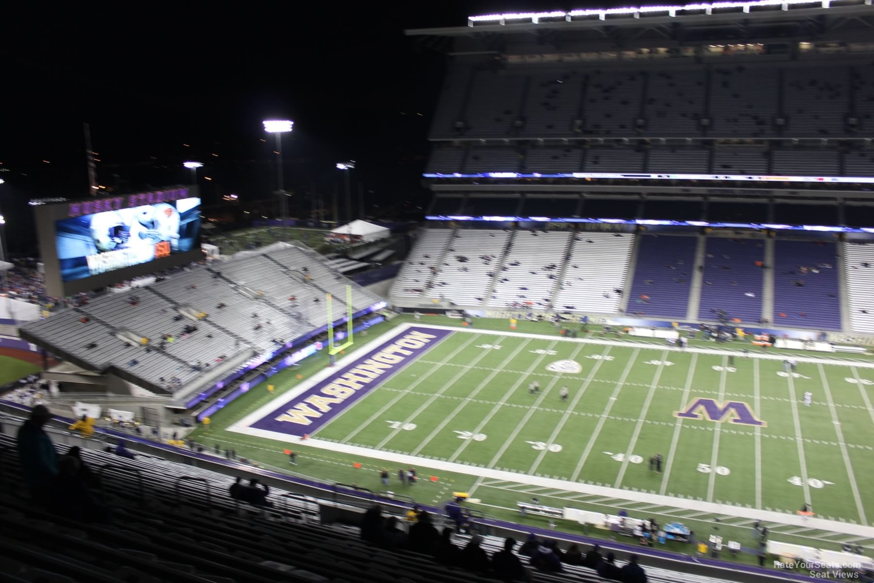 section 329, row 30 seat view  - husky stadium