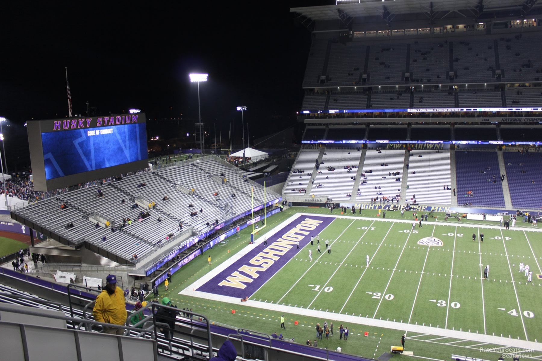 section 330, row 15 seat view  - husky stadium