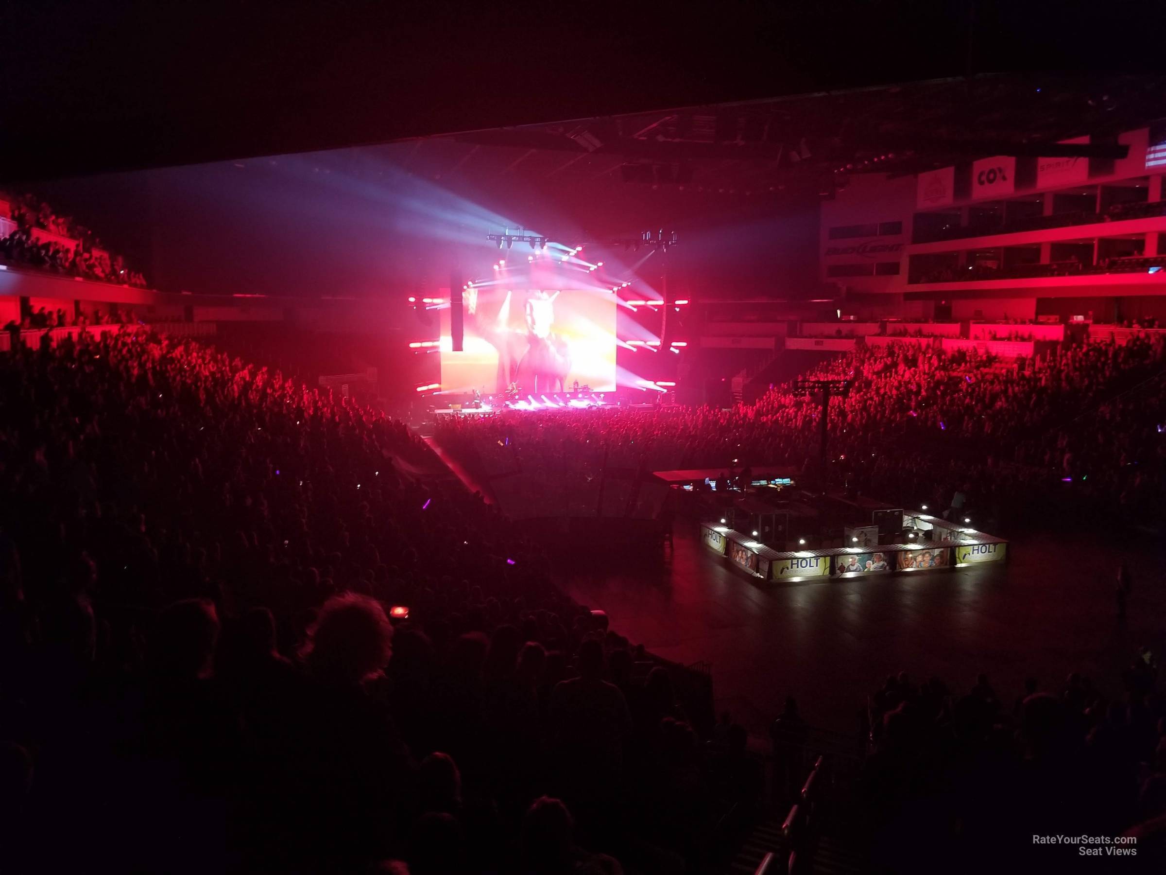 head-on concert view at INTRUST Bank Arena