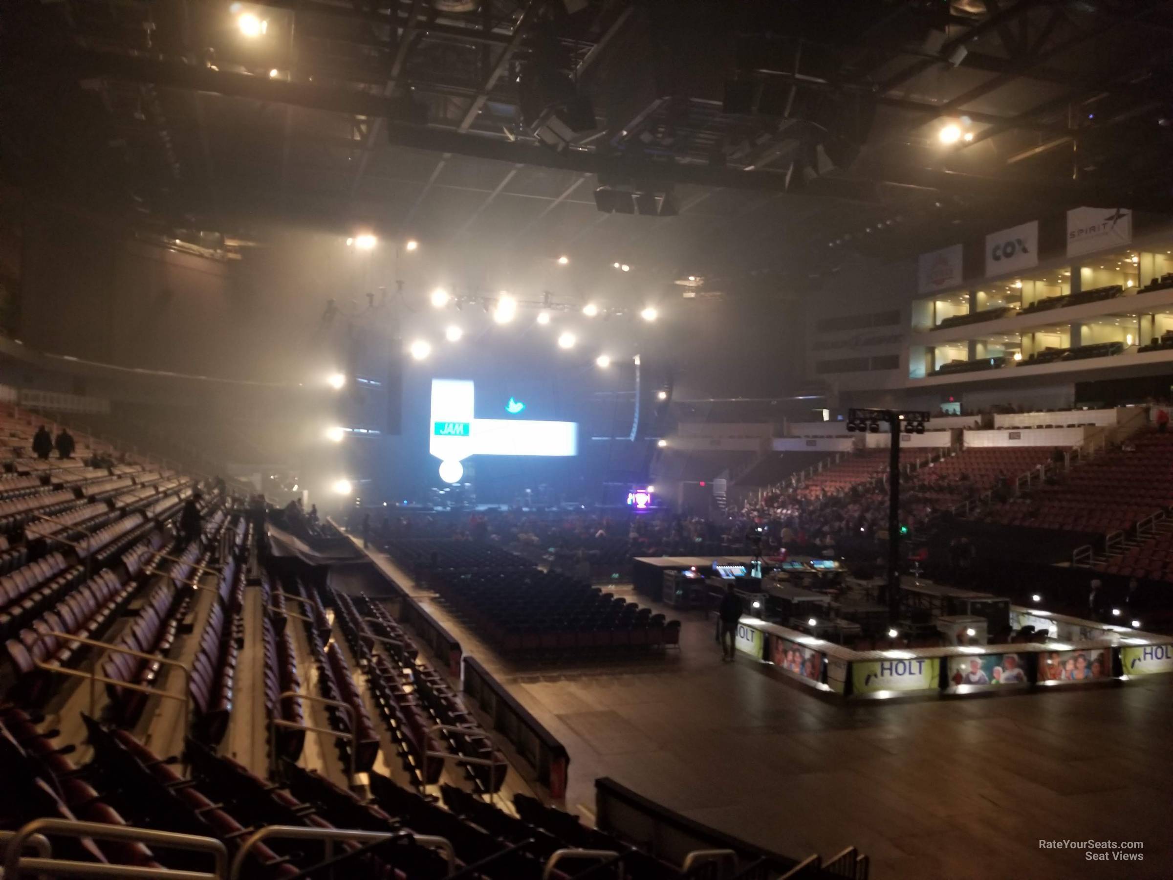 section 112, row l seat view  for concert - intrust bank arena