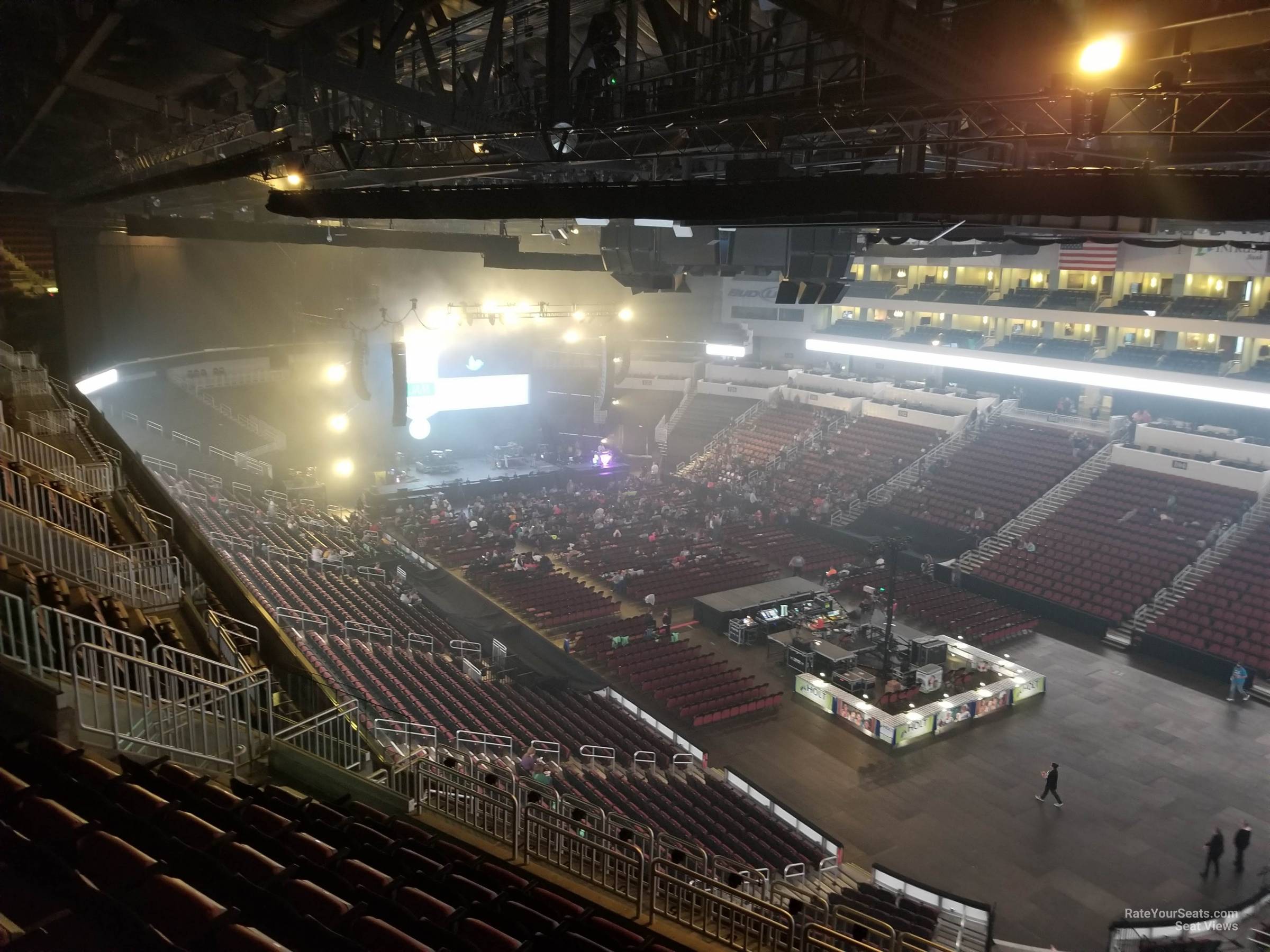 section 212, row n seat view  for concert - intrust bank arena