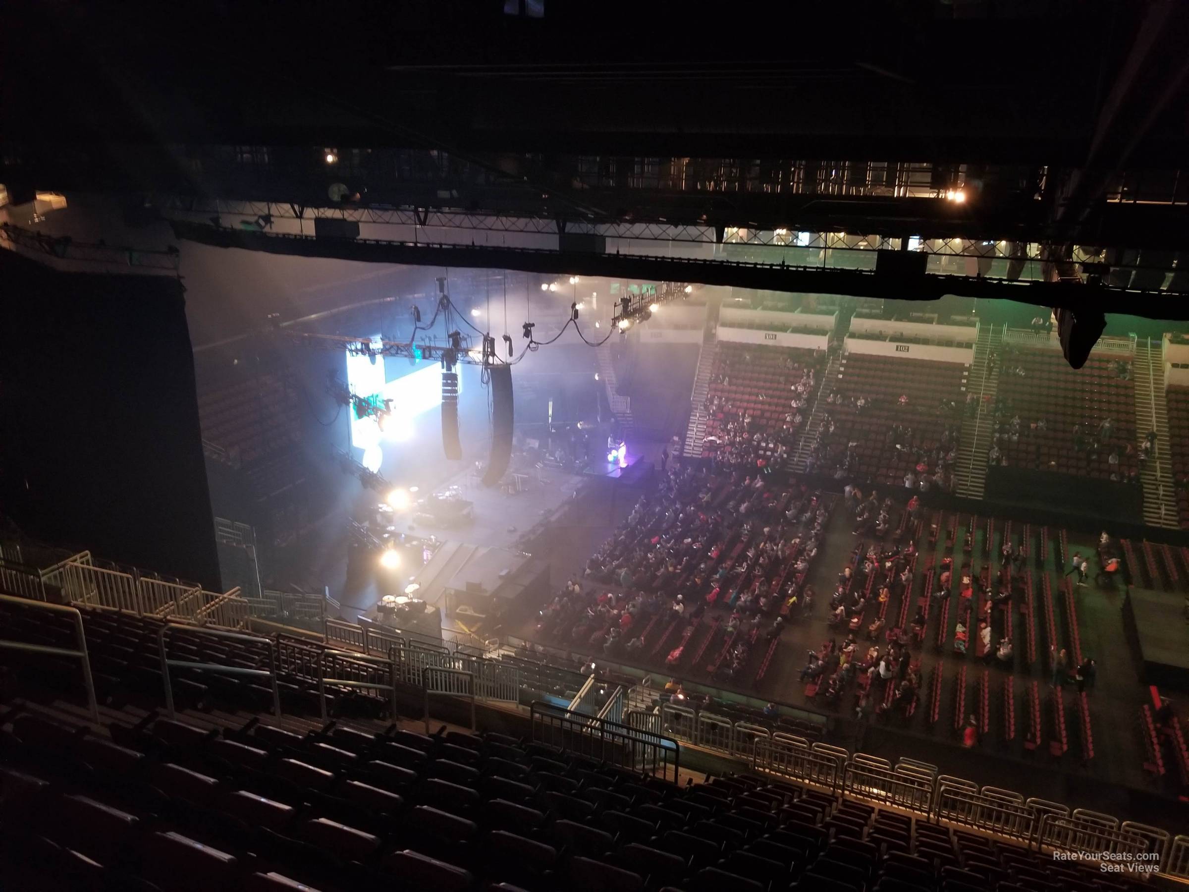 section 216, row v seat view  for concert - intrust bank arena