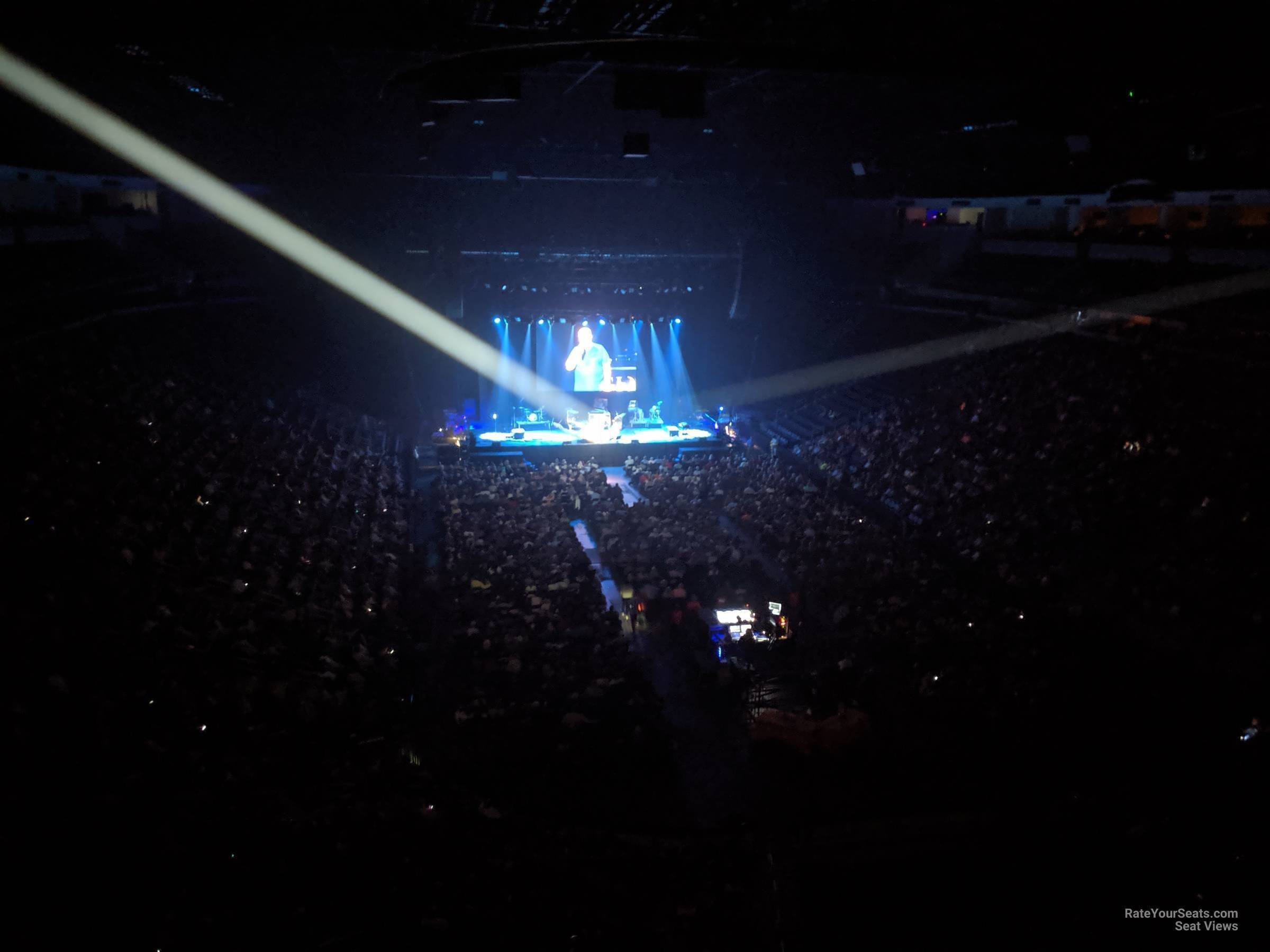 head-on concert view at Gas South Arena