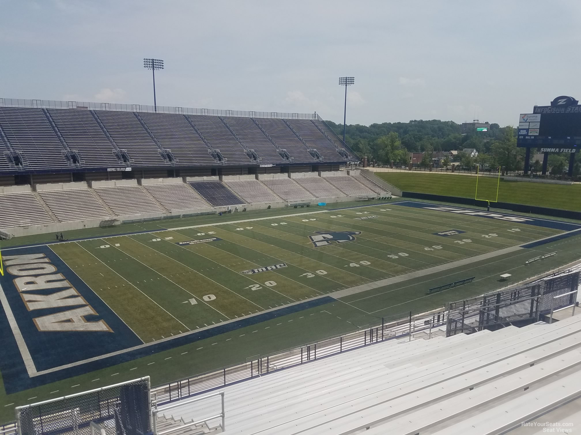 section 200, row 18 seat view  - infocision stadium