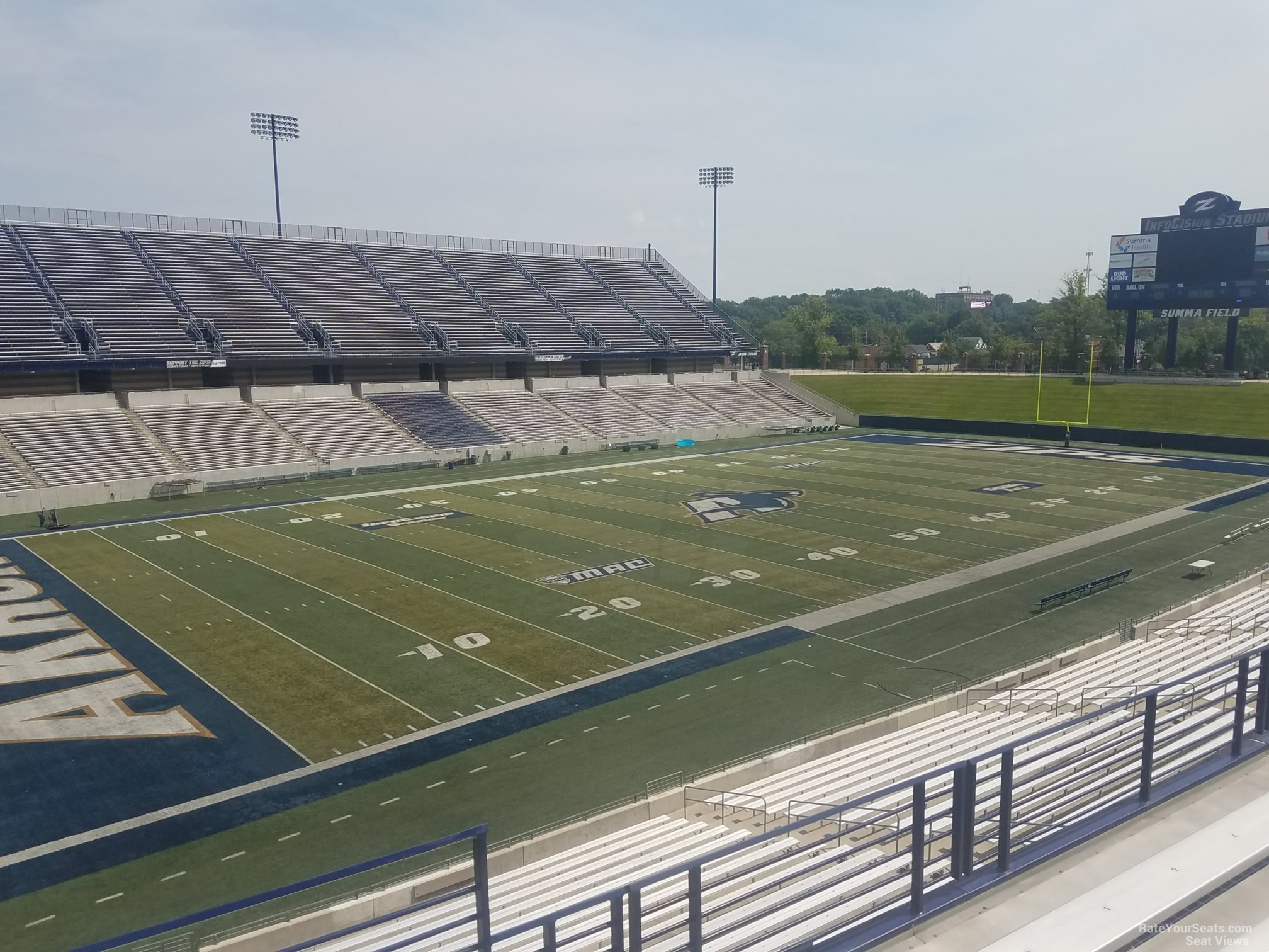 section 200, row 4 seat view  - infocision stadium
