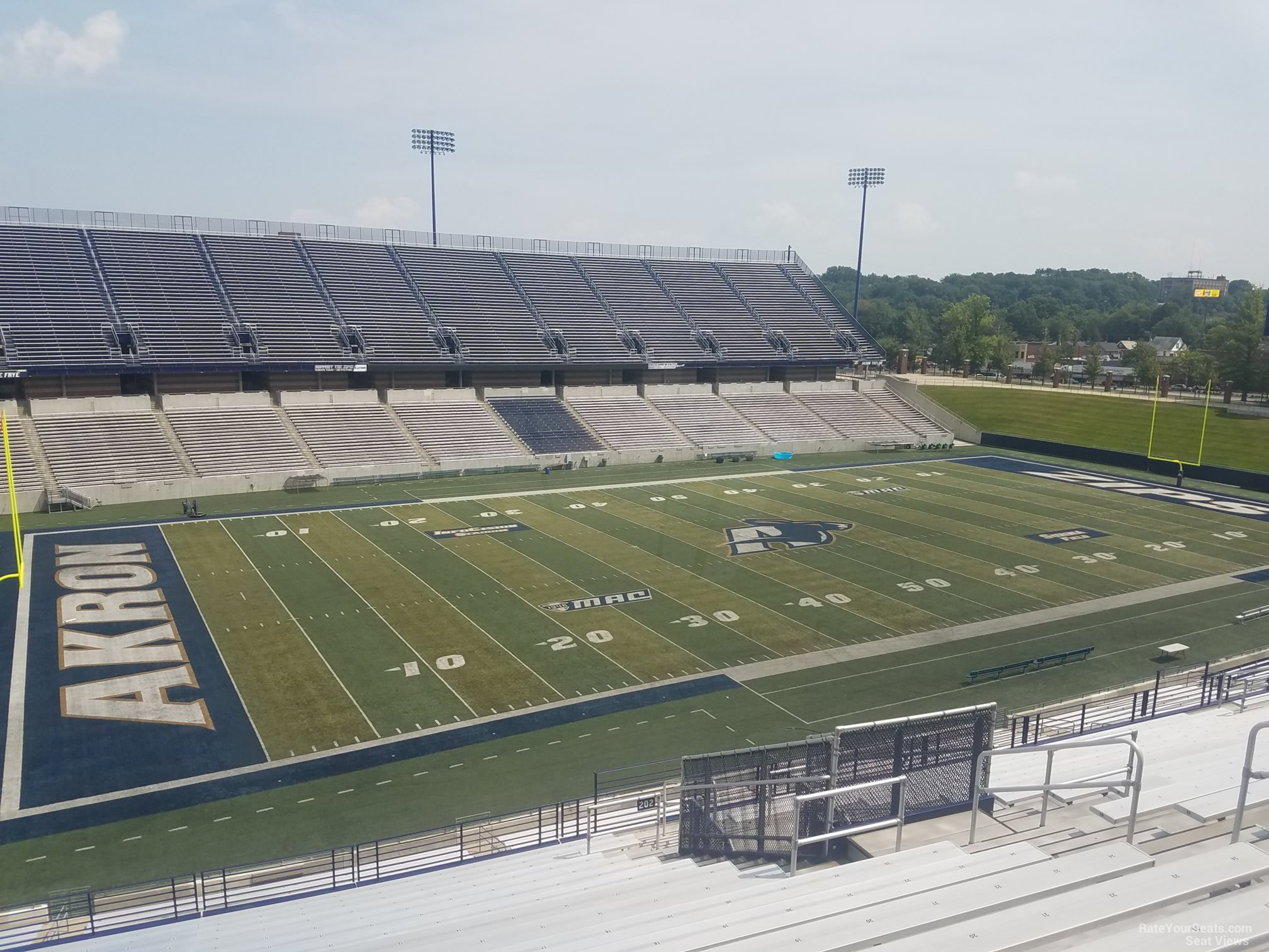 section 202, row 18 seat view  - infocision stadium