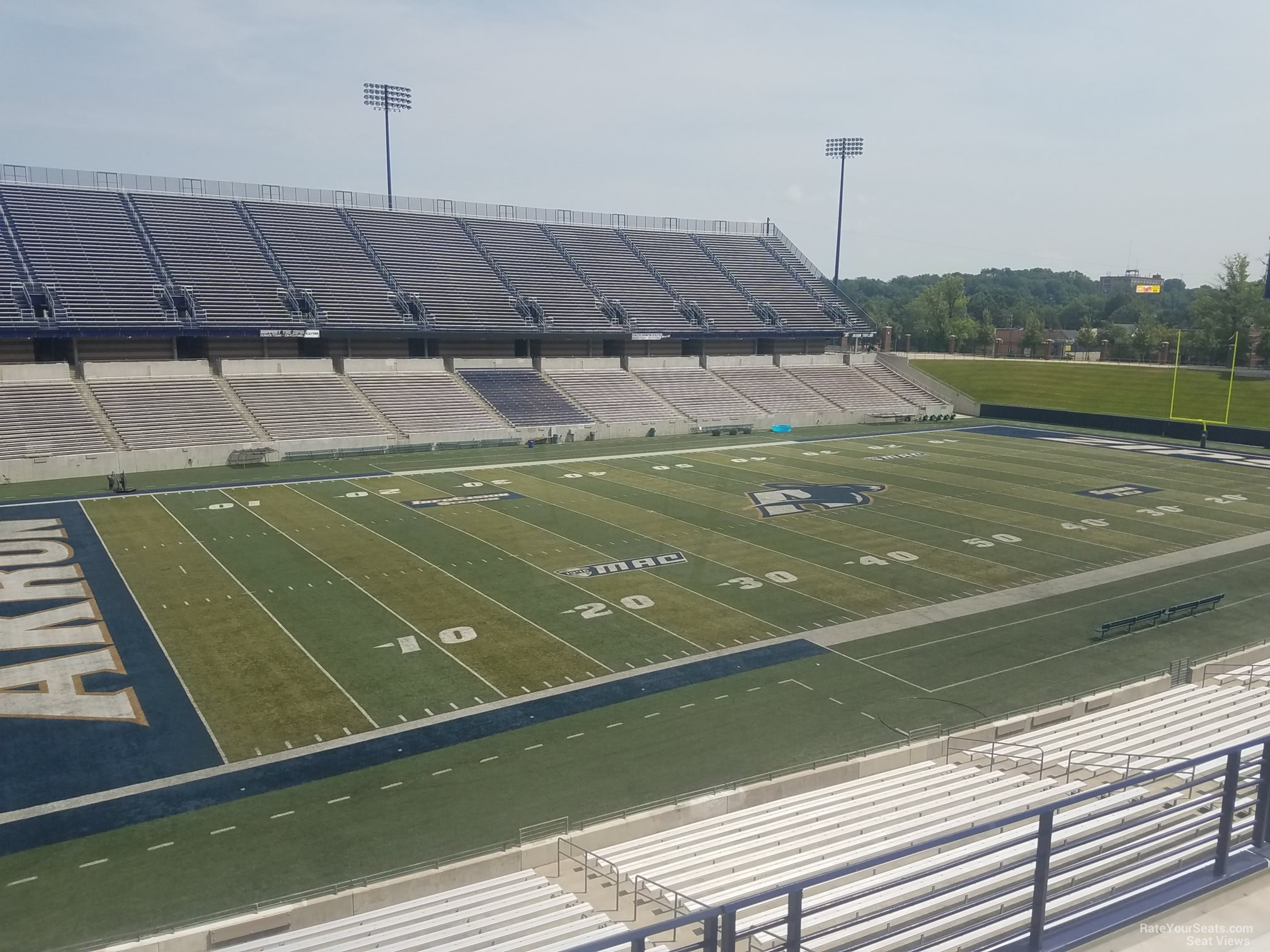 section 202, row 4 seat view  - infocision stadium