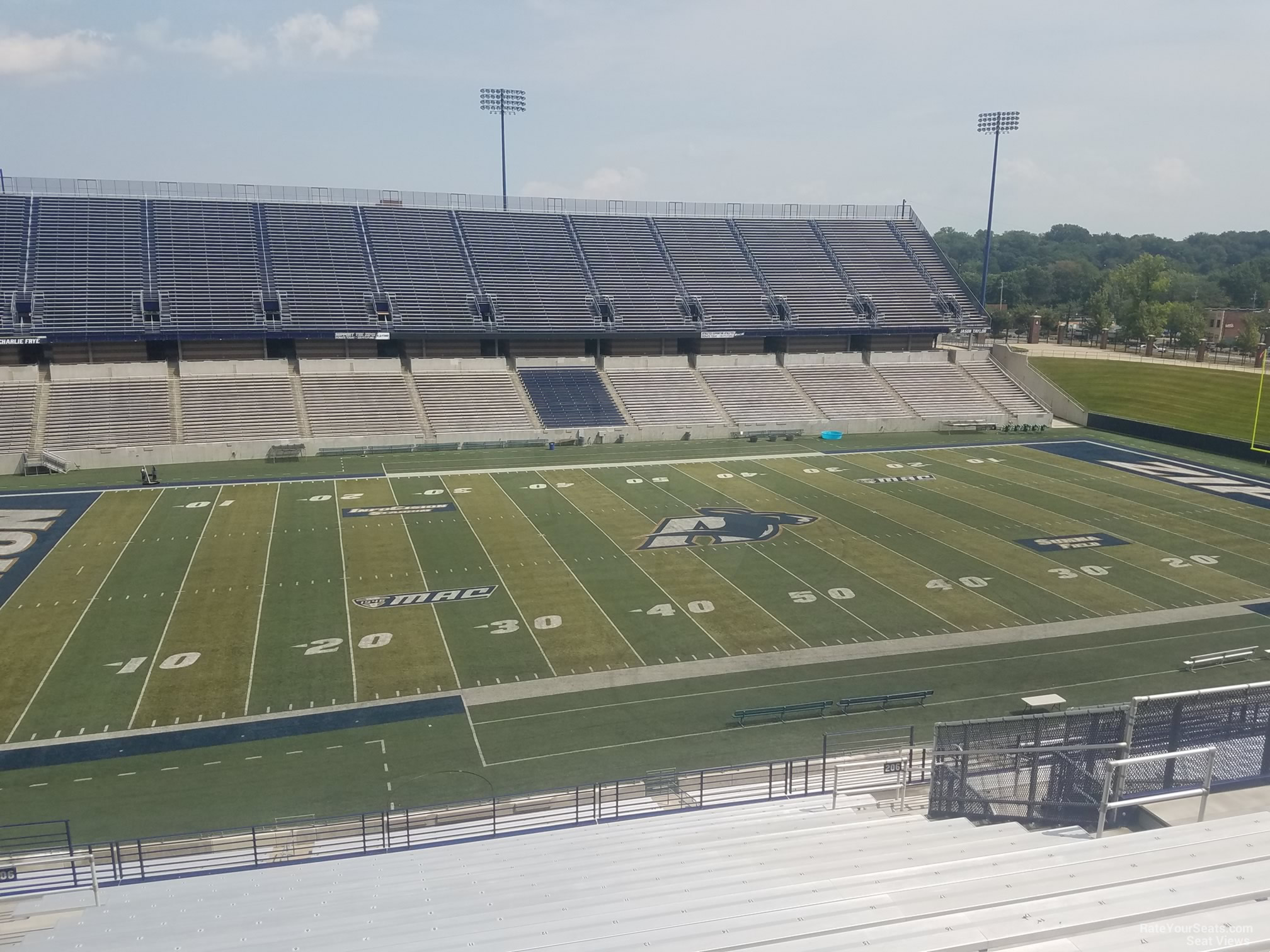 section 206, row 18 seat view  - infocision stadium