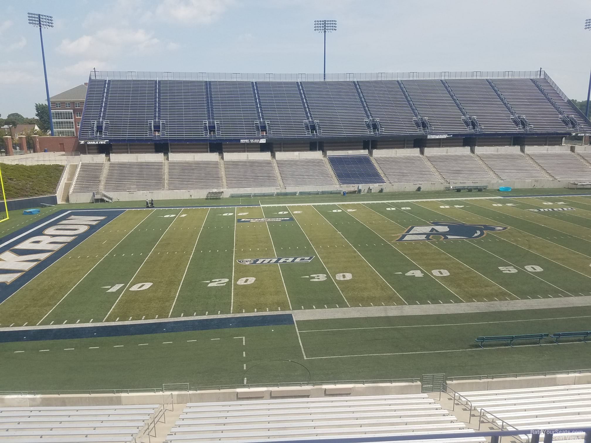 section 206, row 4 seat view  - infocision stadium