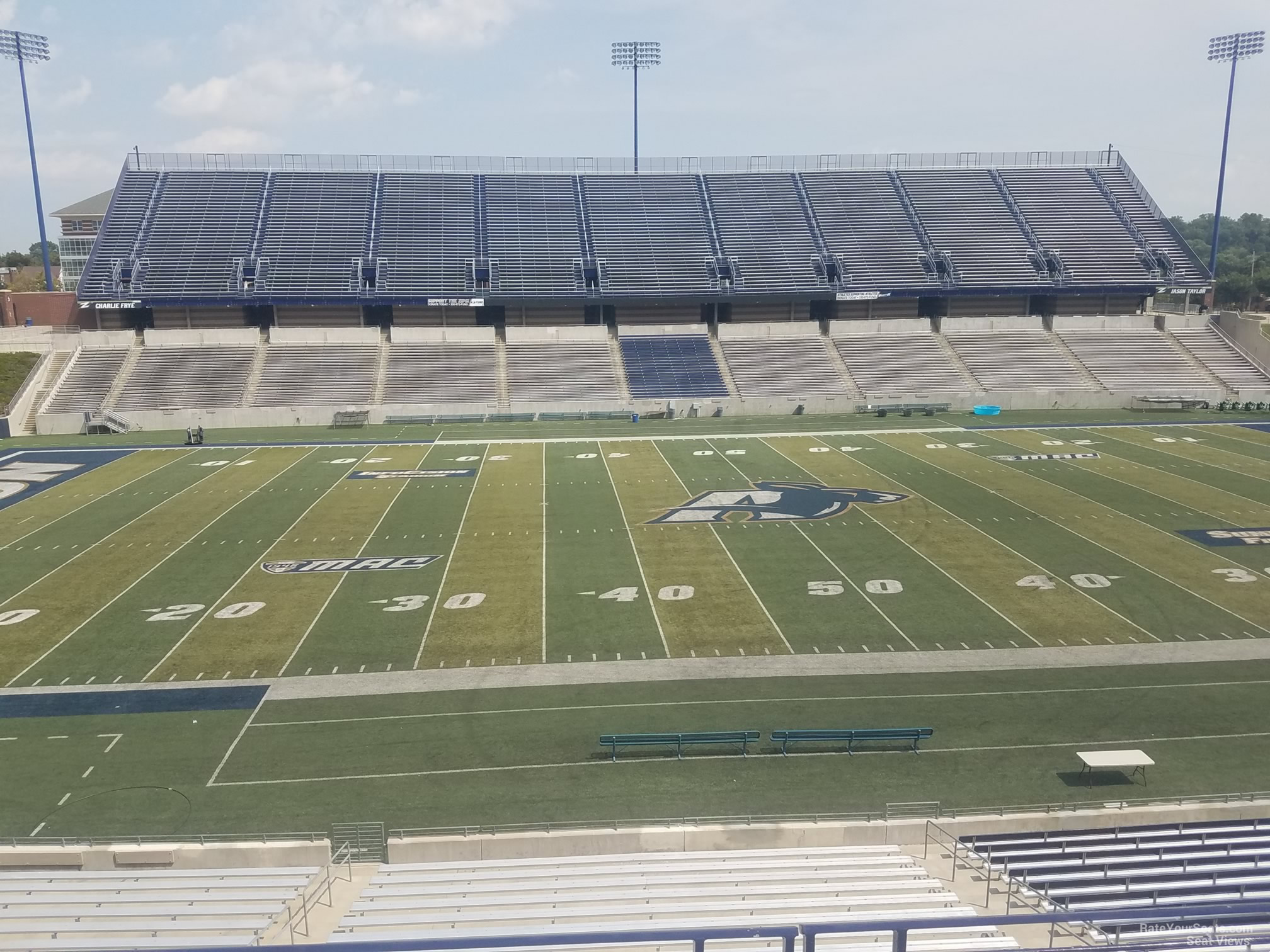 section 208, row 4 seat view  - infocision stadium