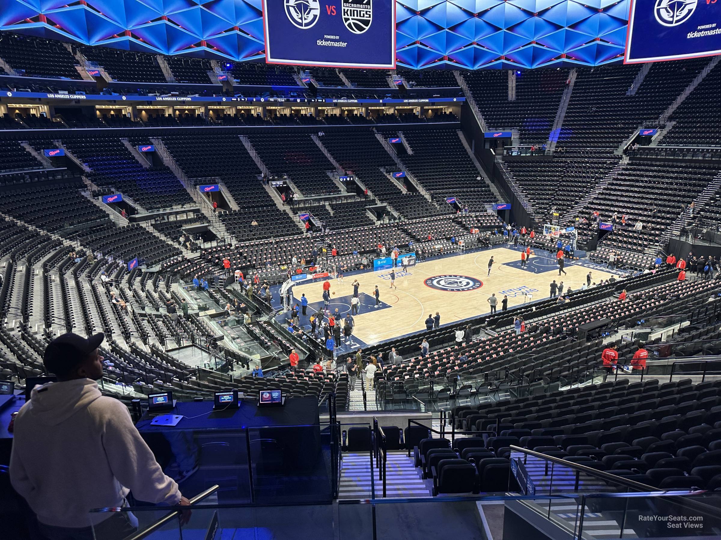 main 30, row 25 seat view for basketball - intuit dome