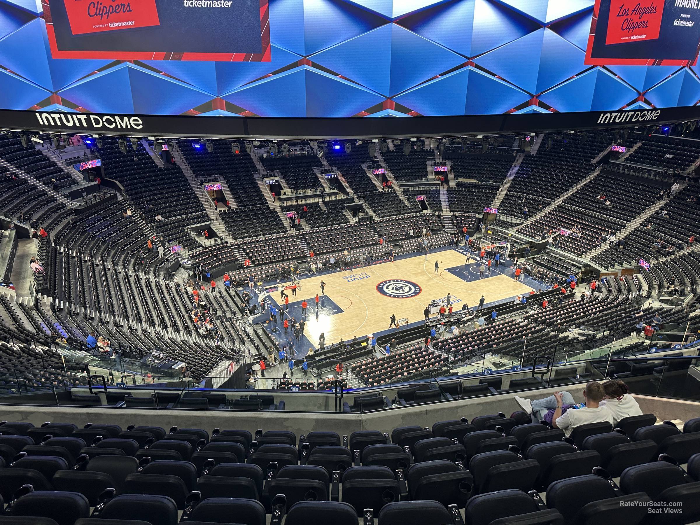 terrace 12, row 7 seat view  for basketball - intuit dome