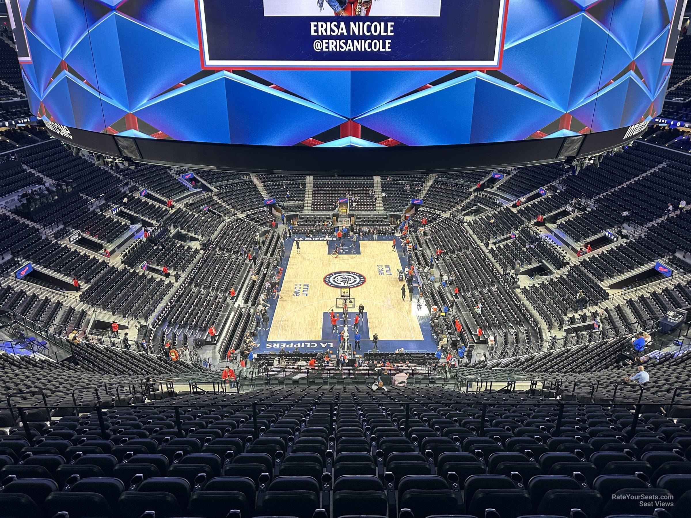 terrace wall 17, row 7 seat view  for basketball - intuit dome