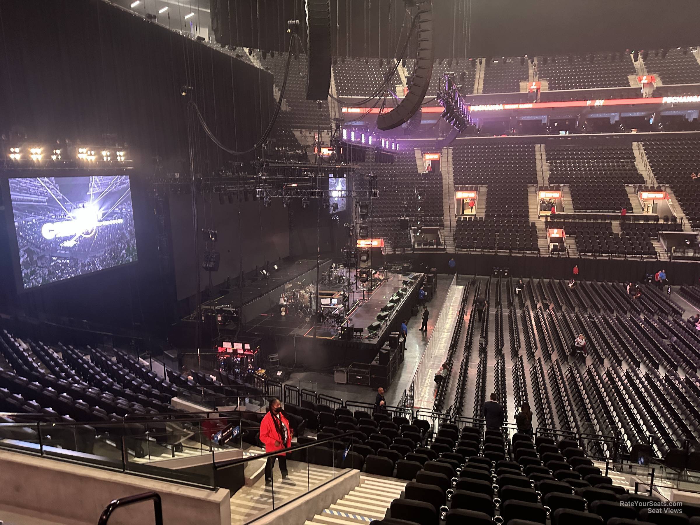 club 10, row 15 seat view  for concert - intuit dome