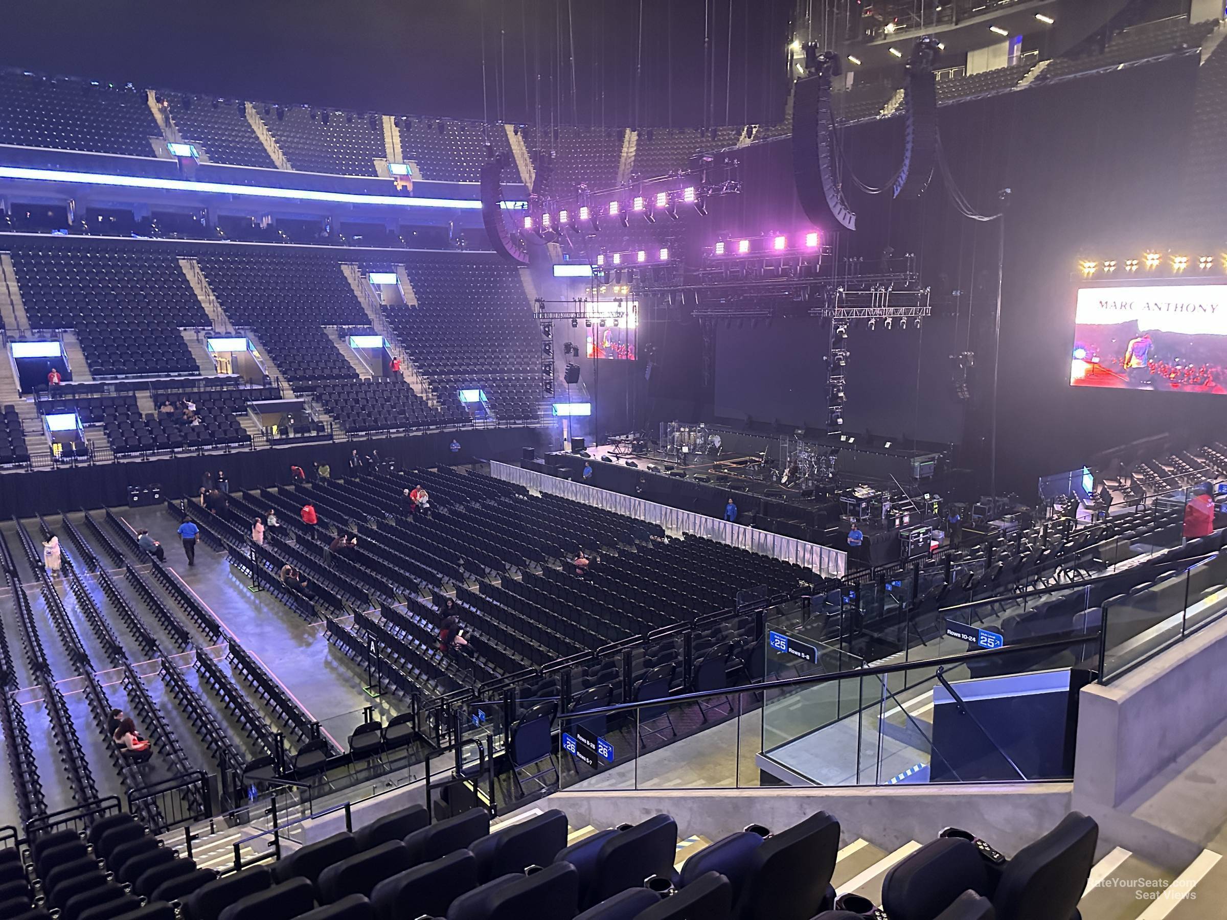 club 26, row 15 seat view  for concert - intuit dome