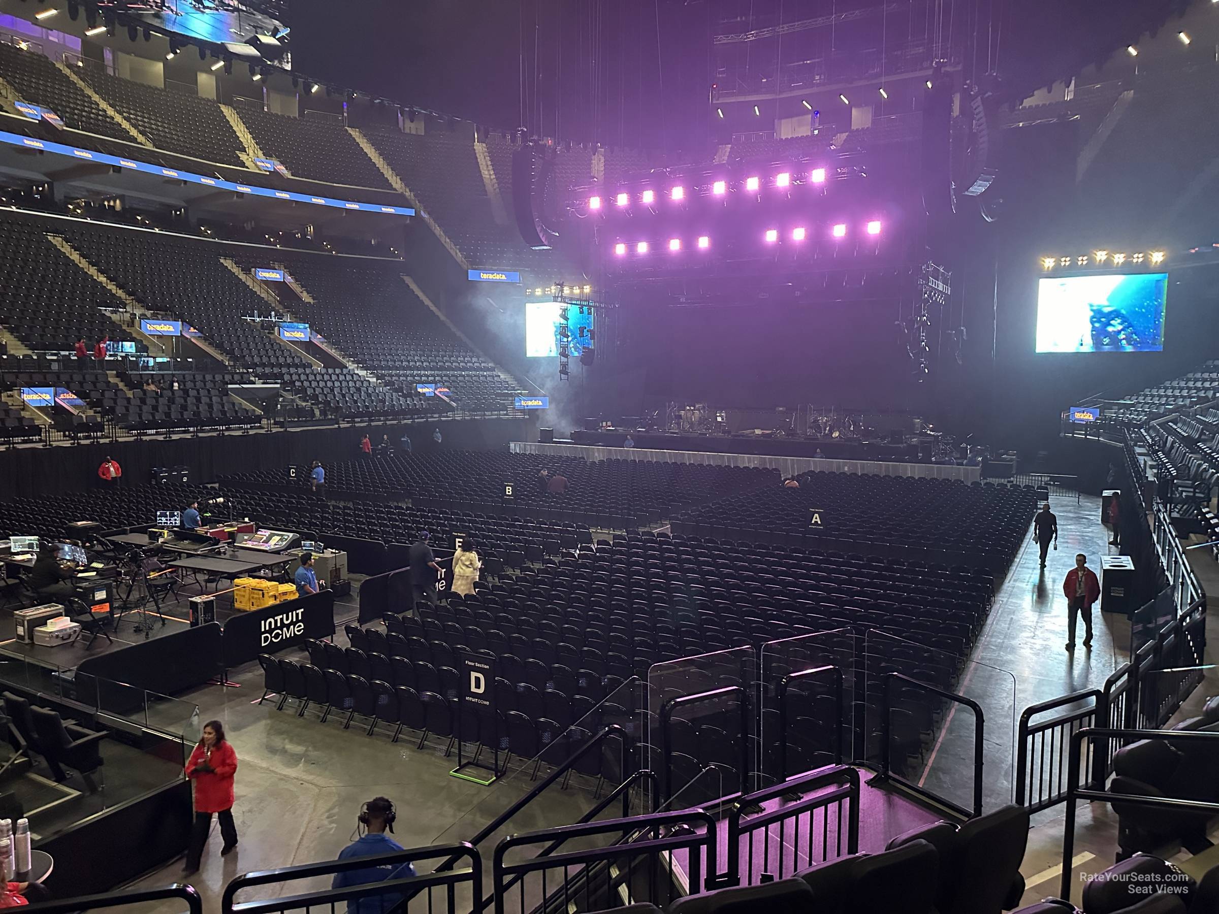 club 30, row 5 seat view  for concert - intuit dome