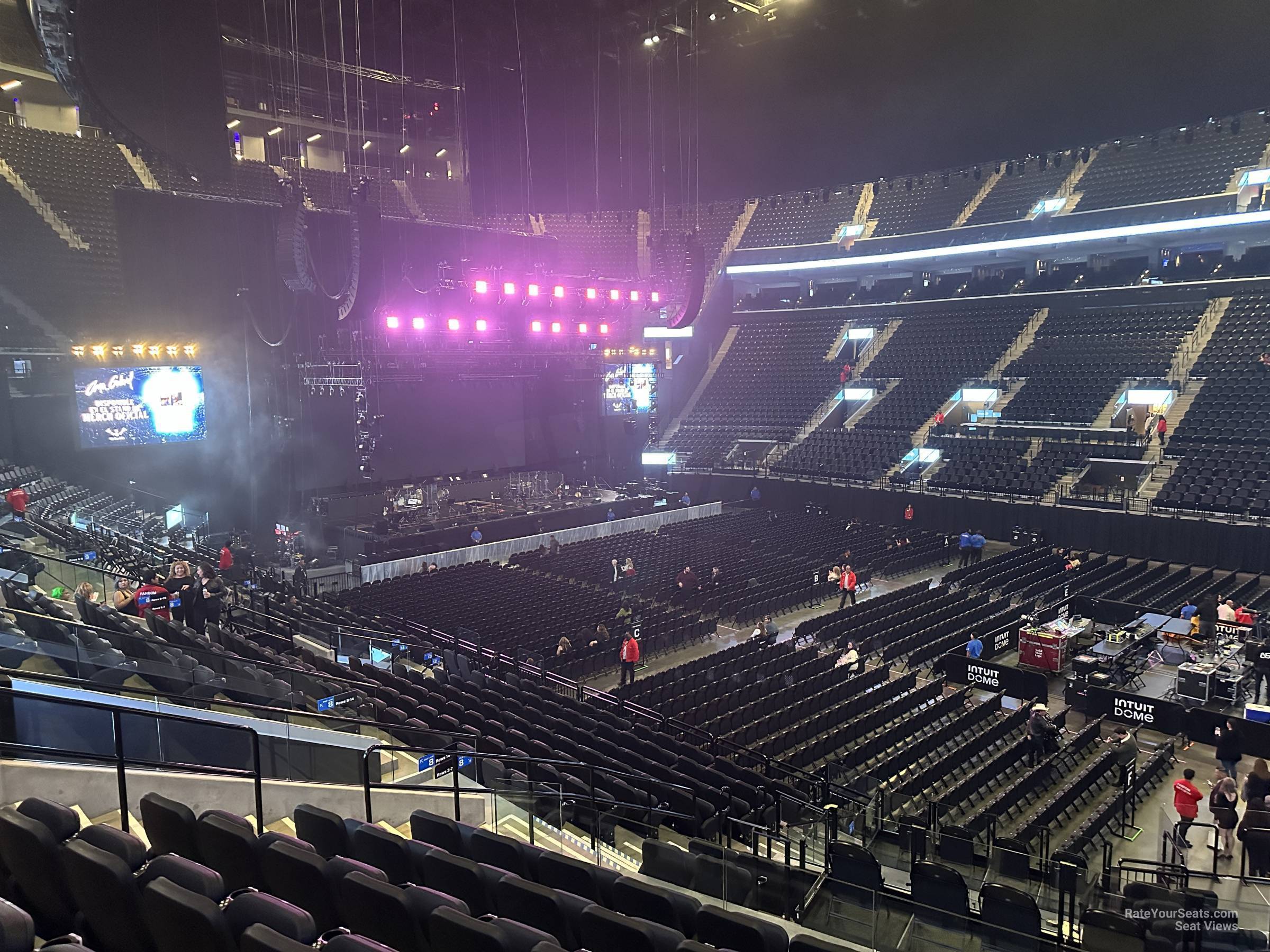 club 6, row 16 seat view  for concert - intuit dome